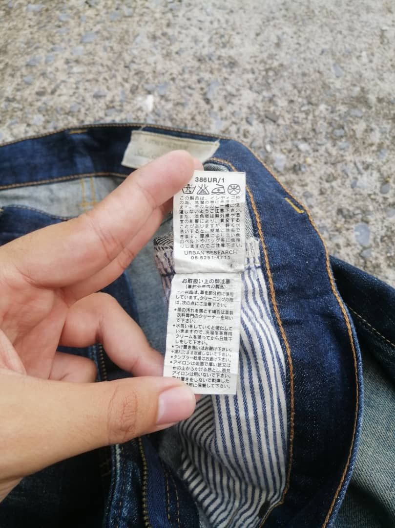 Japanese Brand Sadistic Blue Japan Urban Research Denim Jeans Size US 34 / EU 50 - 8 Thumbnail