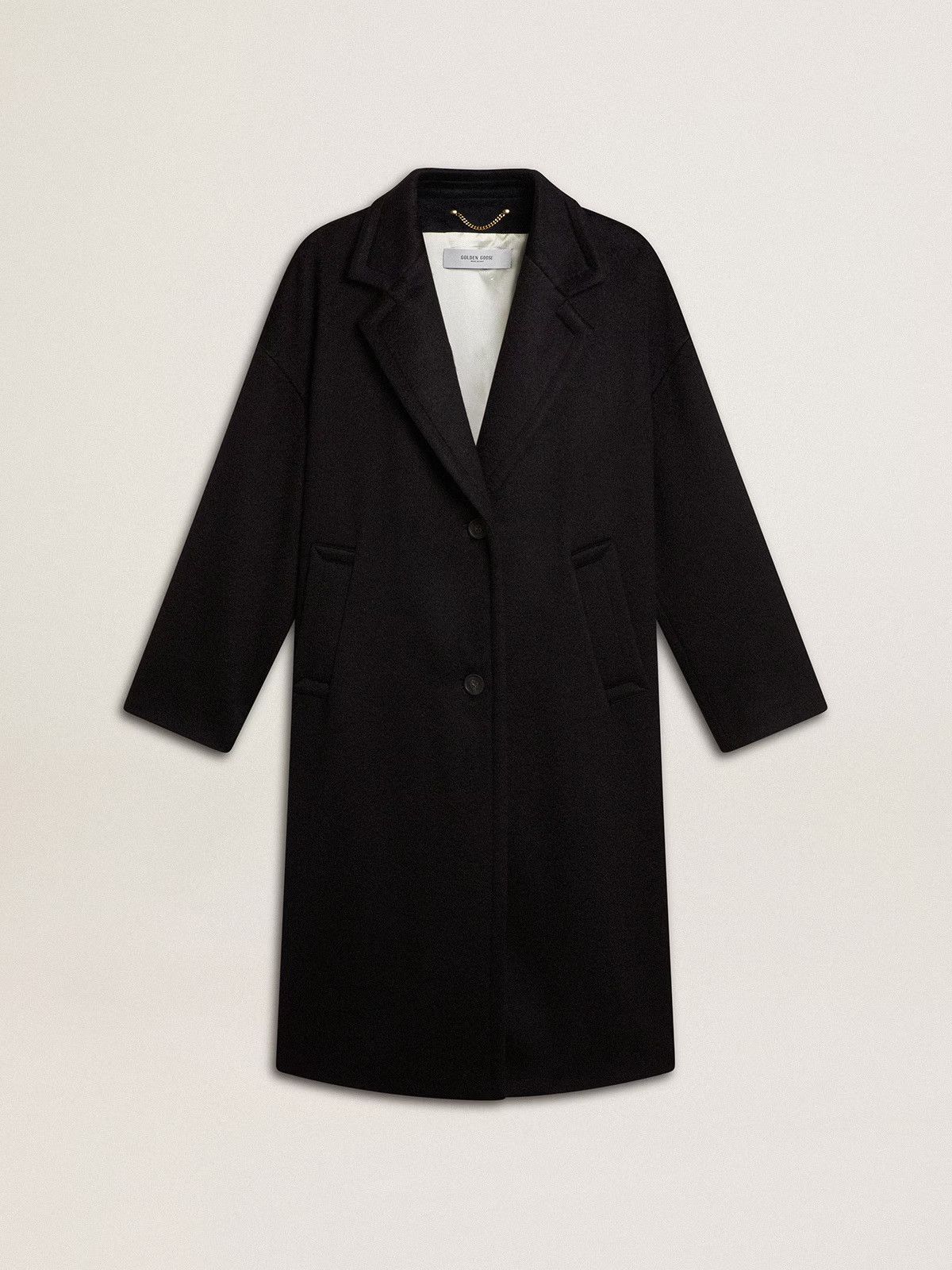 Golden Goose Golden Goose Single-Breasted Black Cocoon Coat Size S / US 4 / IT 40 - 11 Thumbnail