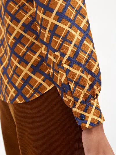 Saint Laurent Paris o1y0126 Silk Shirt in Multicolor Size M / US 6-8 / IT 42-44 - 3 Thumbnail