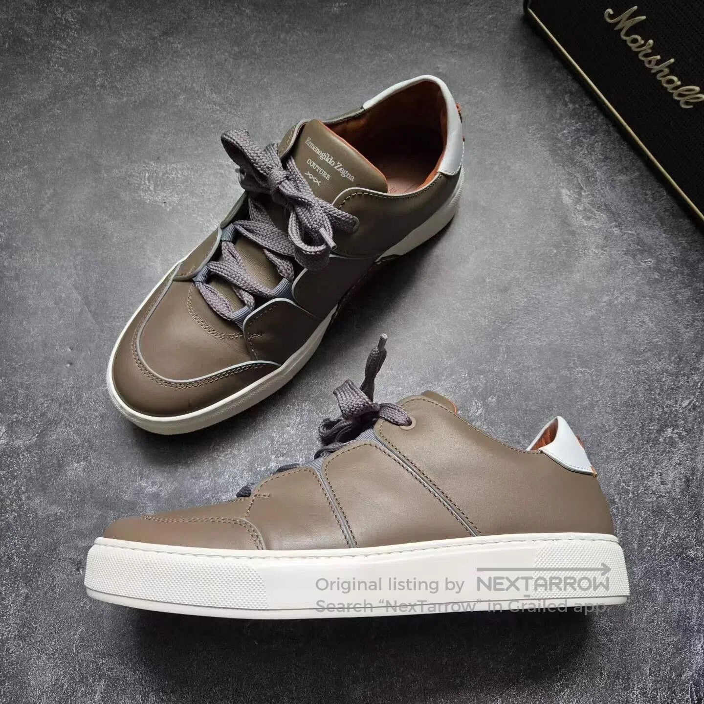 Ermenegildo Zegna ZEGNA XXX Brown White Sneakers. Size US 8.5 / EU 41-42 - 4 Thumbnail
