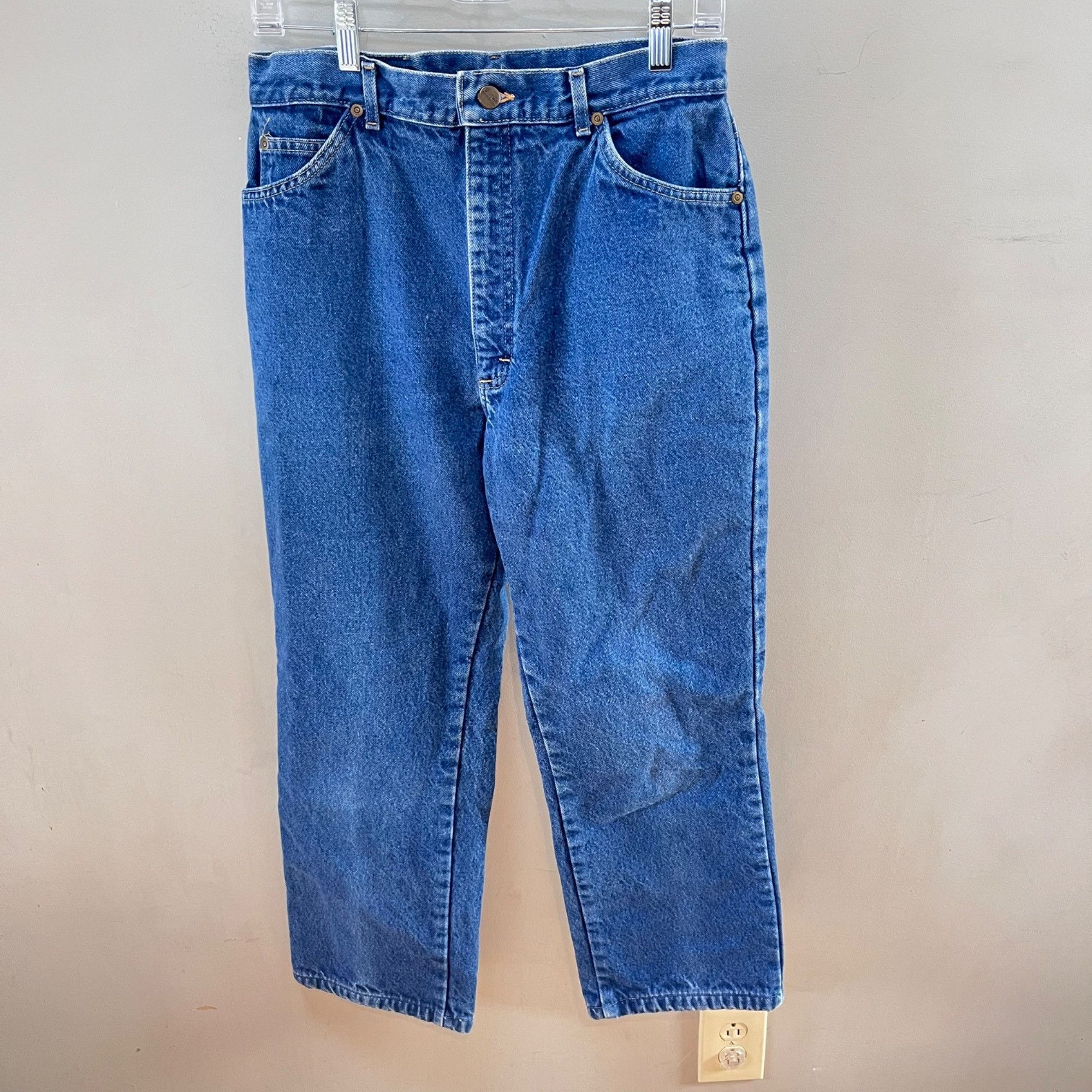 L.L. Bean L.L. Bean Vintage Women's Plaid Flannel Lined Straight Jeans Size 28" / US 6 / IT 42 - 1 Thumbnail