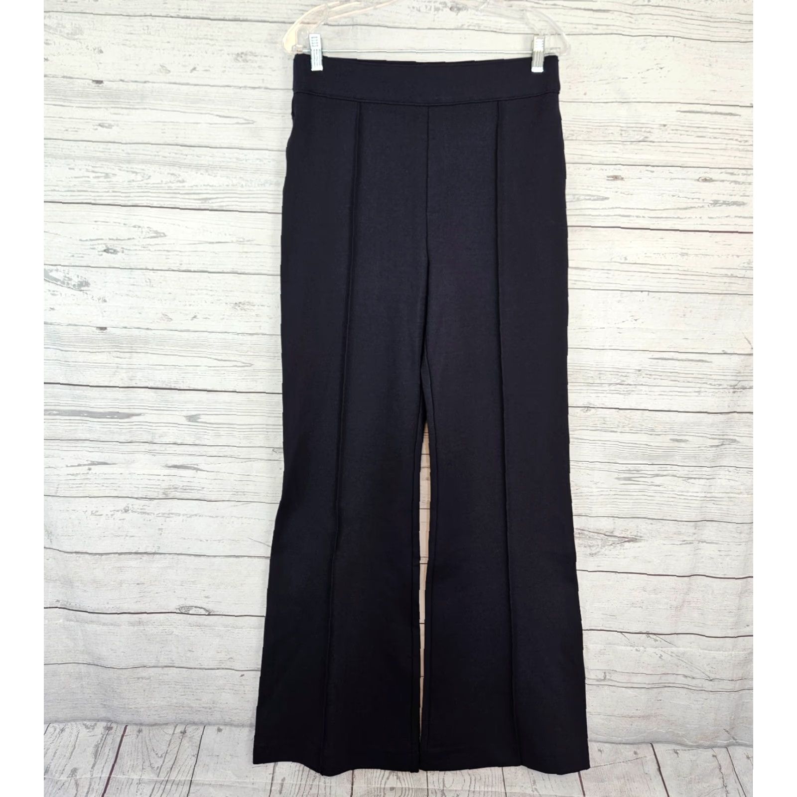 Spanx VINTAGE Spanx Womens PerfectFit Ponte Flare Pants Sz Large Blue High Rise Pull On Size 36" / US 14 / IT 50 - 2 Thumbnail