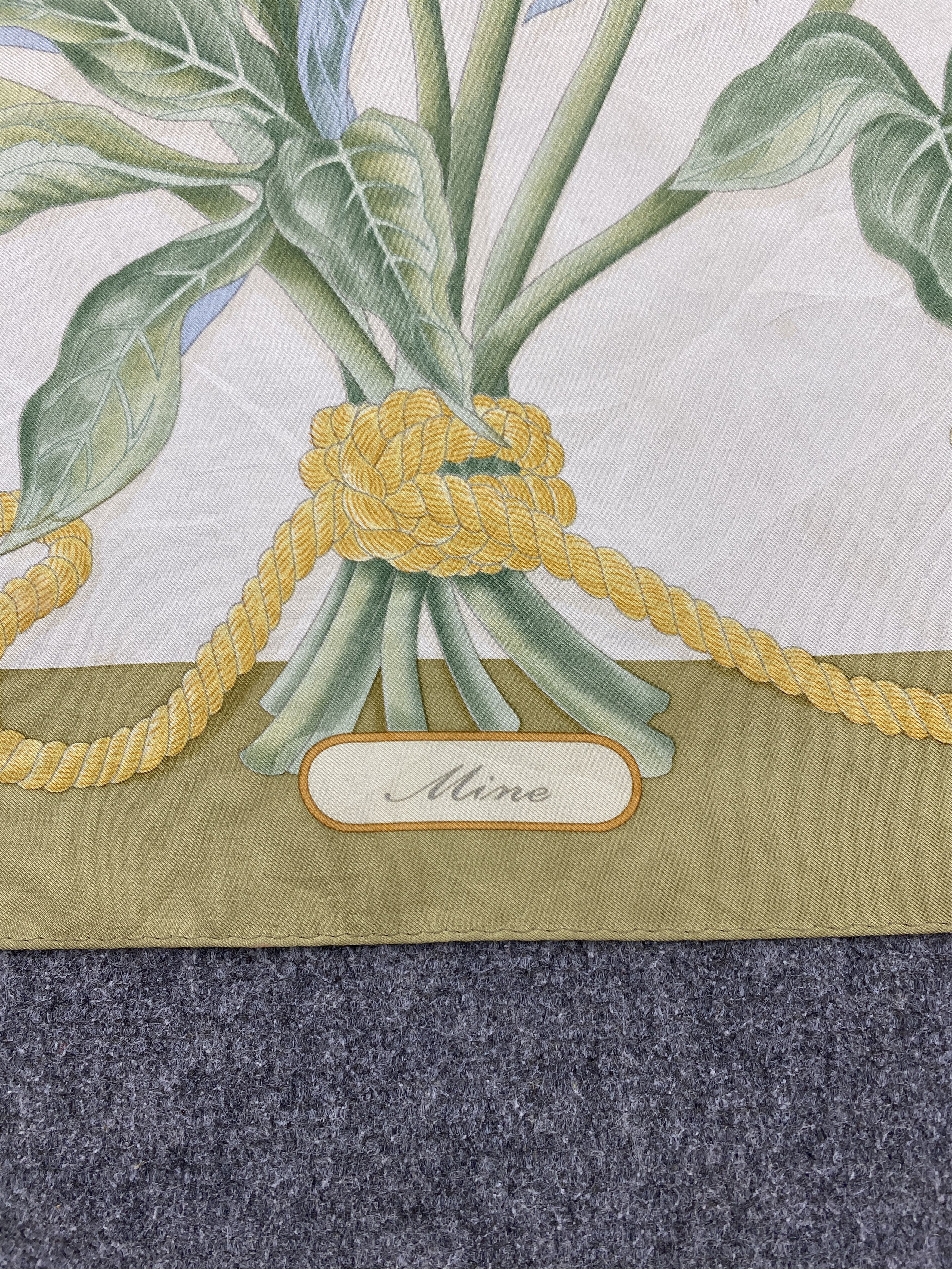 Japanese Brand Vintage Japanese Brand Floral Silk Scarf SN0100 Size ONE SIZE - 5 Thumbnail