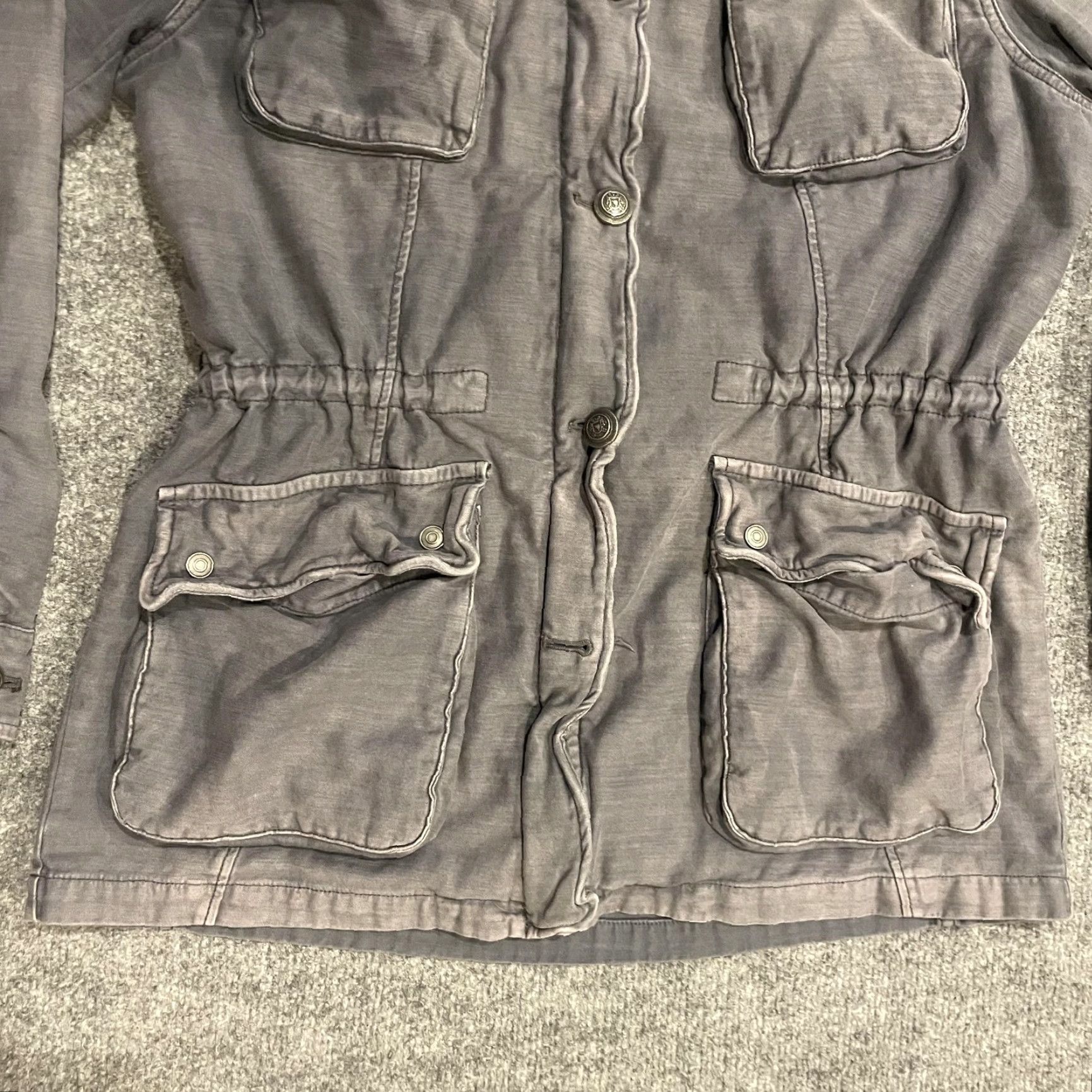 Free People Free People Jacket Womens M Gray Army Military Size M / US 6-8 / IT 42-44 - 6 Thumbnail