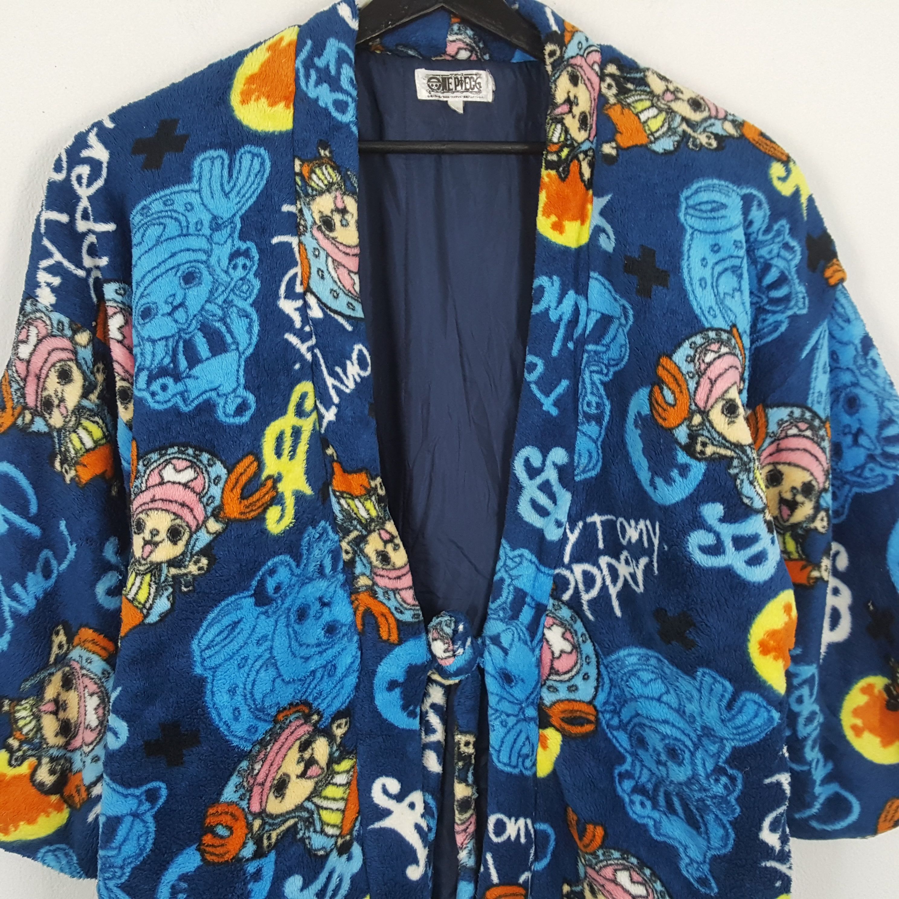 One Piece × Vintage ONE PIECE Japanese Anime Cartoon Kimono Jacket Size US L / EU 52-54 / 3 - 2 Thumbnail