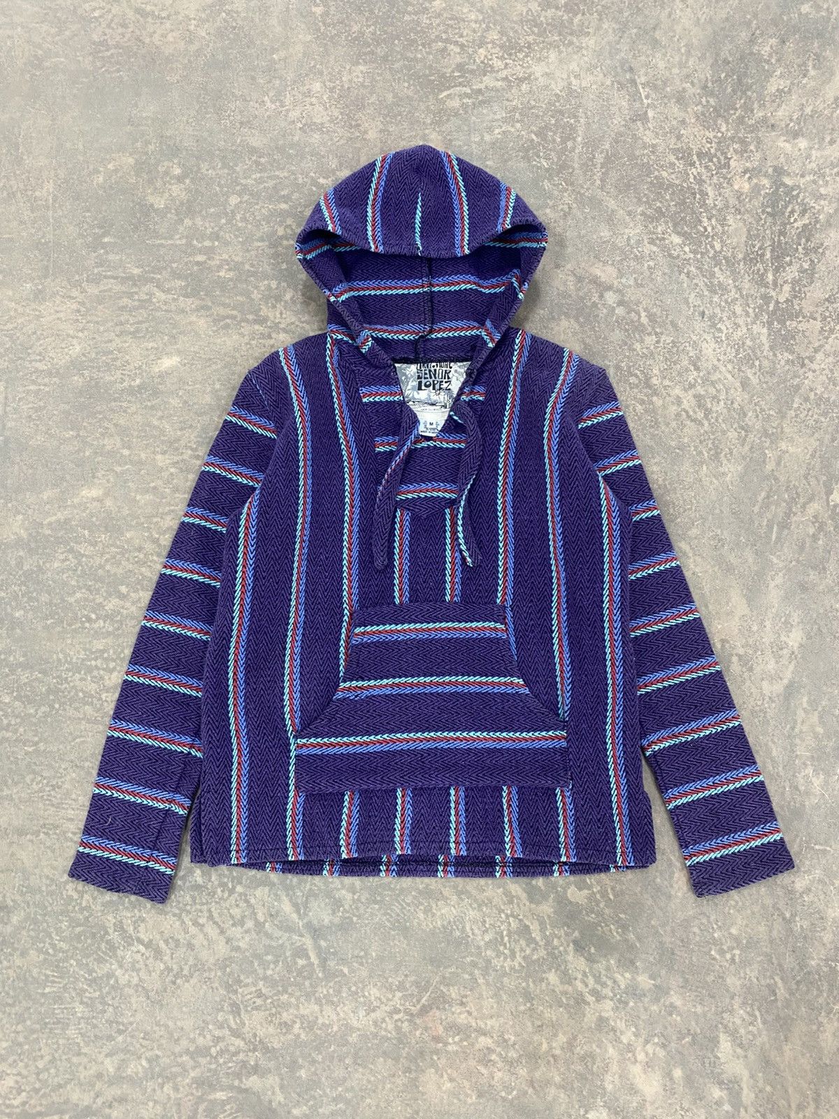 Vintage VINTAGE BAJA MEXICAN HOODIE HEAVY KNIT 90s Size M / US 6-8 / IT 42-44 - 2 Thumbnail