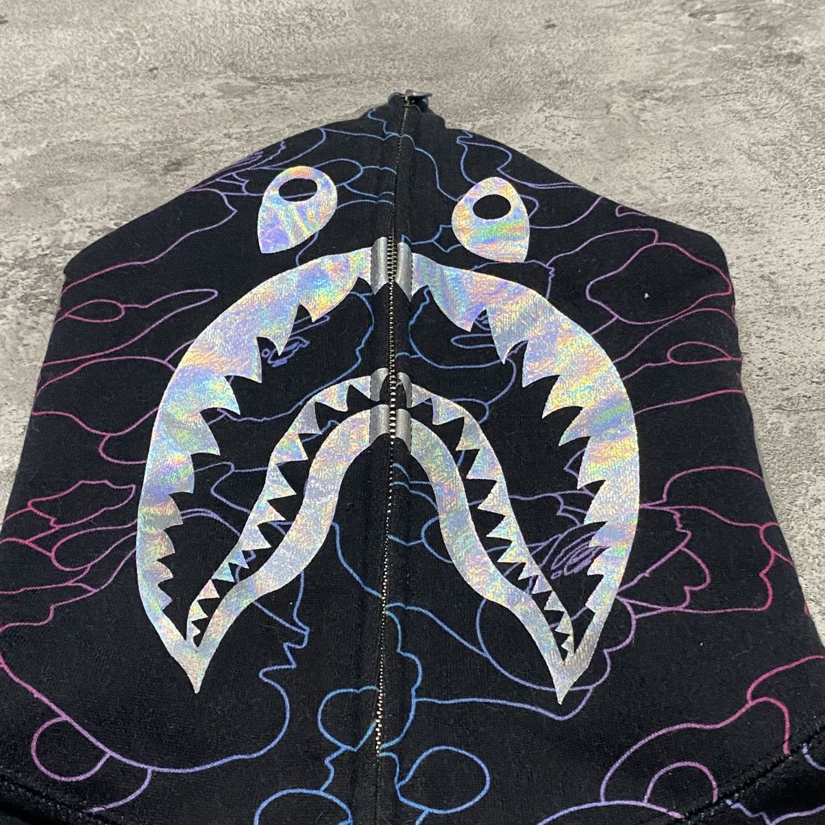 Bape Bape Shark Pencil Neon Camo Hoodie Size US L / EU 52-54 / 3 - 2 Thumbnail