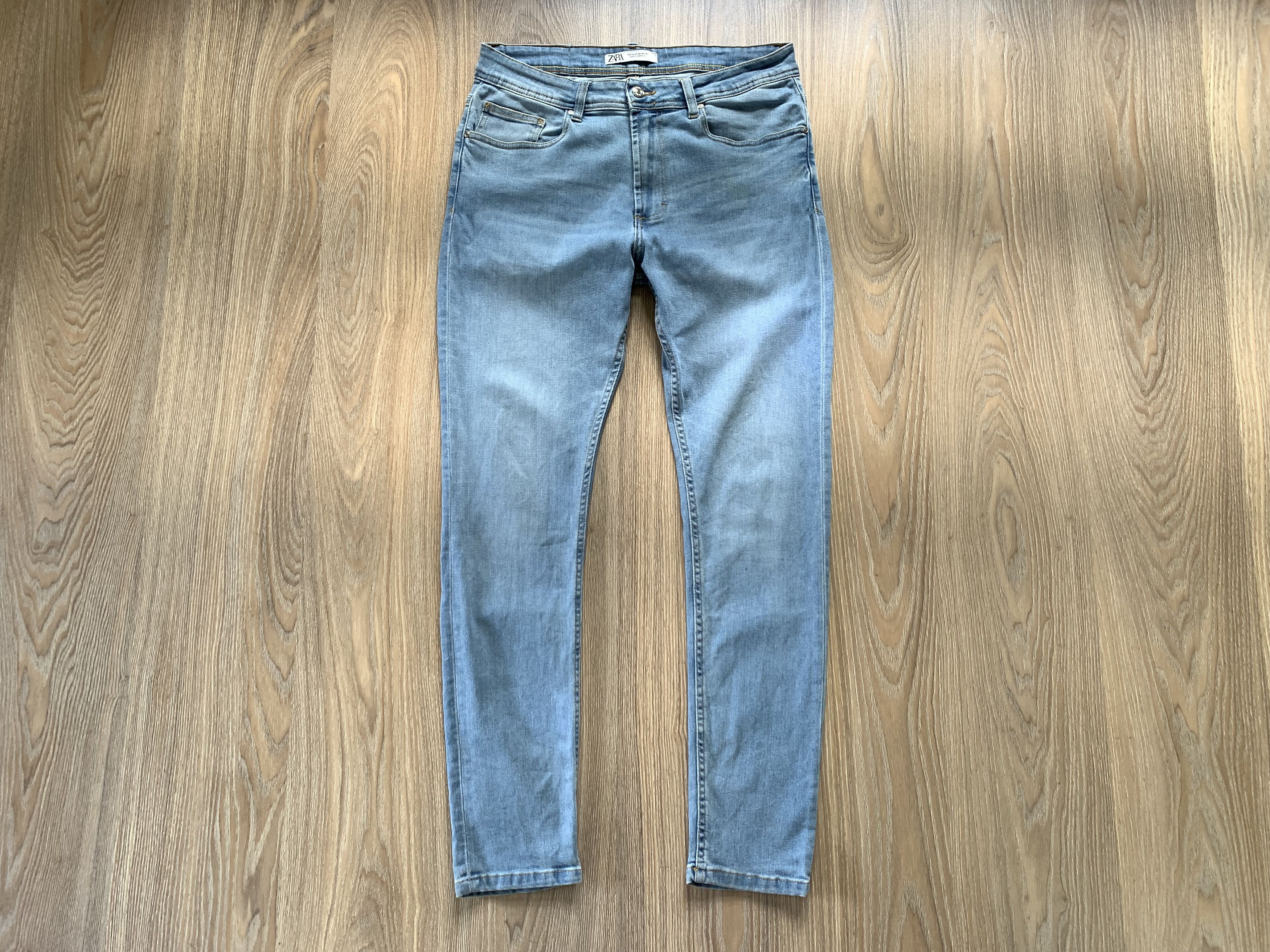 Zara Zara Man Light Blue Stretch Jeans Size US 34 / EU 50 - 2 Thumbnail