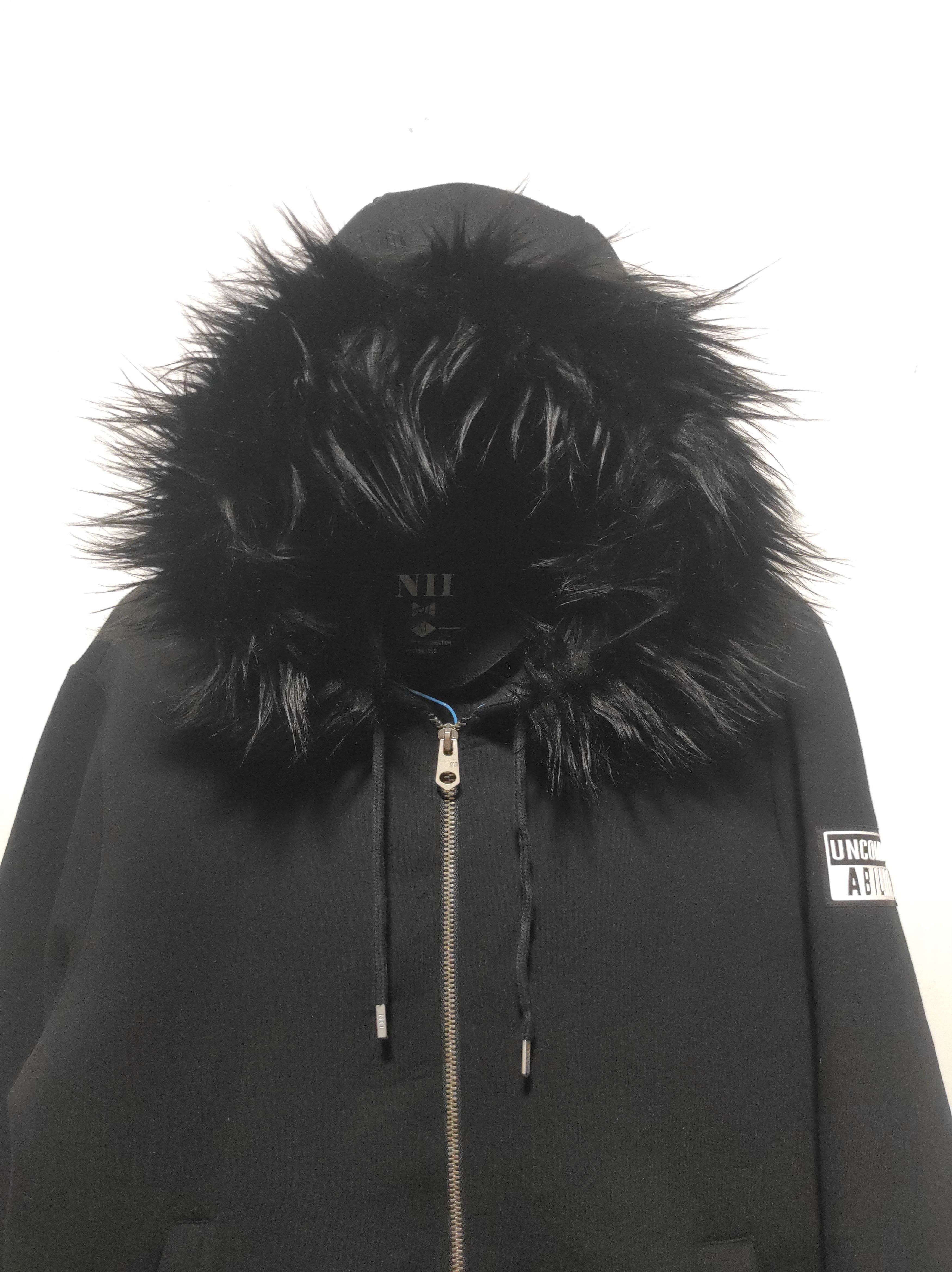 Hysteric Glamour NII Black Zip Fur Hoodie Parka LGB style Size US M / EU 48-50 / 2 - 3 Thumbnail