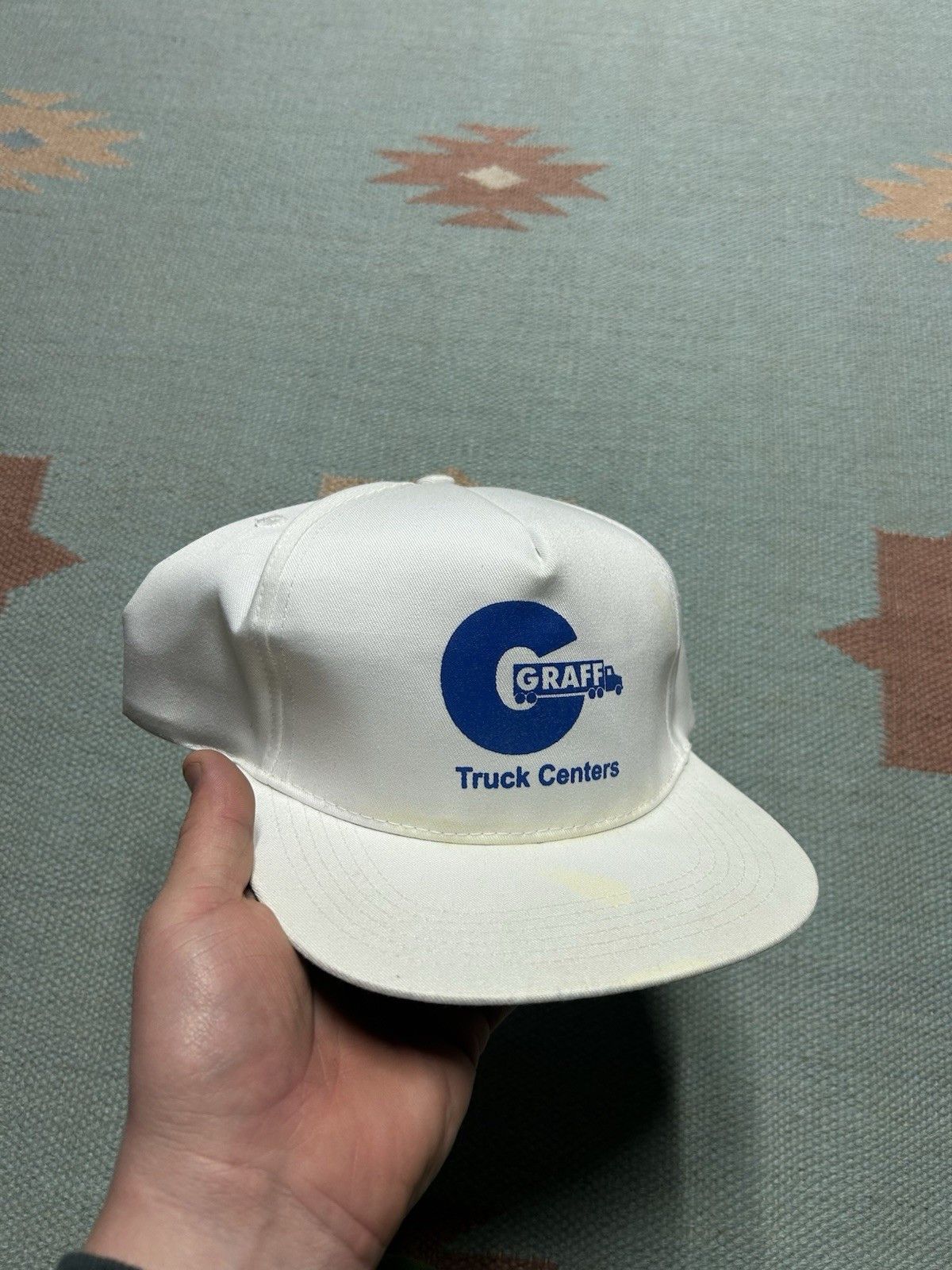 Vintage Vtg Snap hat Graff truck centers Chevrolet car dealership Size ONE SIZE - 1 Thumbnail