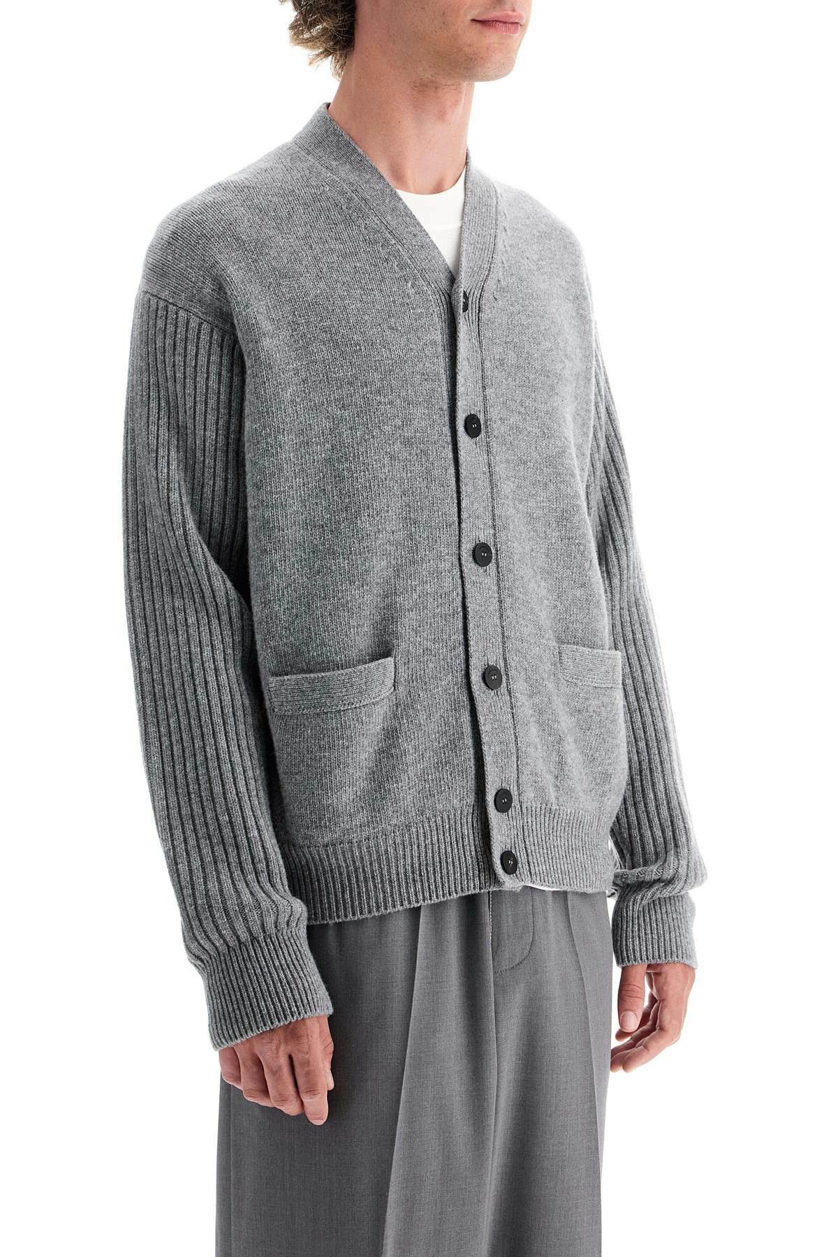 Salvatore Ferragamo o1s1rm0126 Wool Cardigan in Grey Size US L / EU 52-54 / 3 - 4 Thumbnail