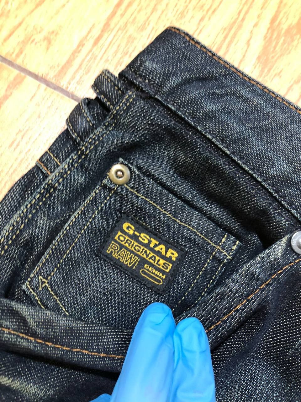 G-Star G Star Raw Denim Loose Jeans Straight Leg Pants Dark Wash Size US 31 - 4 Thumbnail