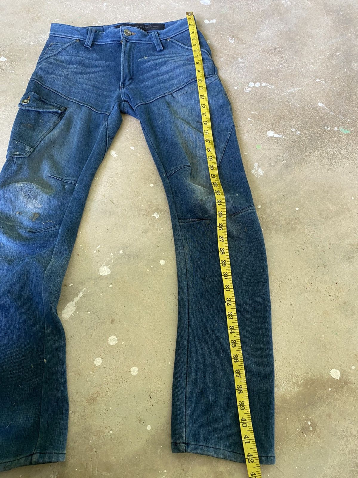 Japanese Brand FieldCore Multi Pocket 3D Workwear Denim Pants Size US 32 / EU 48 - 14 Thumbnail