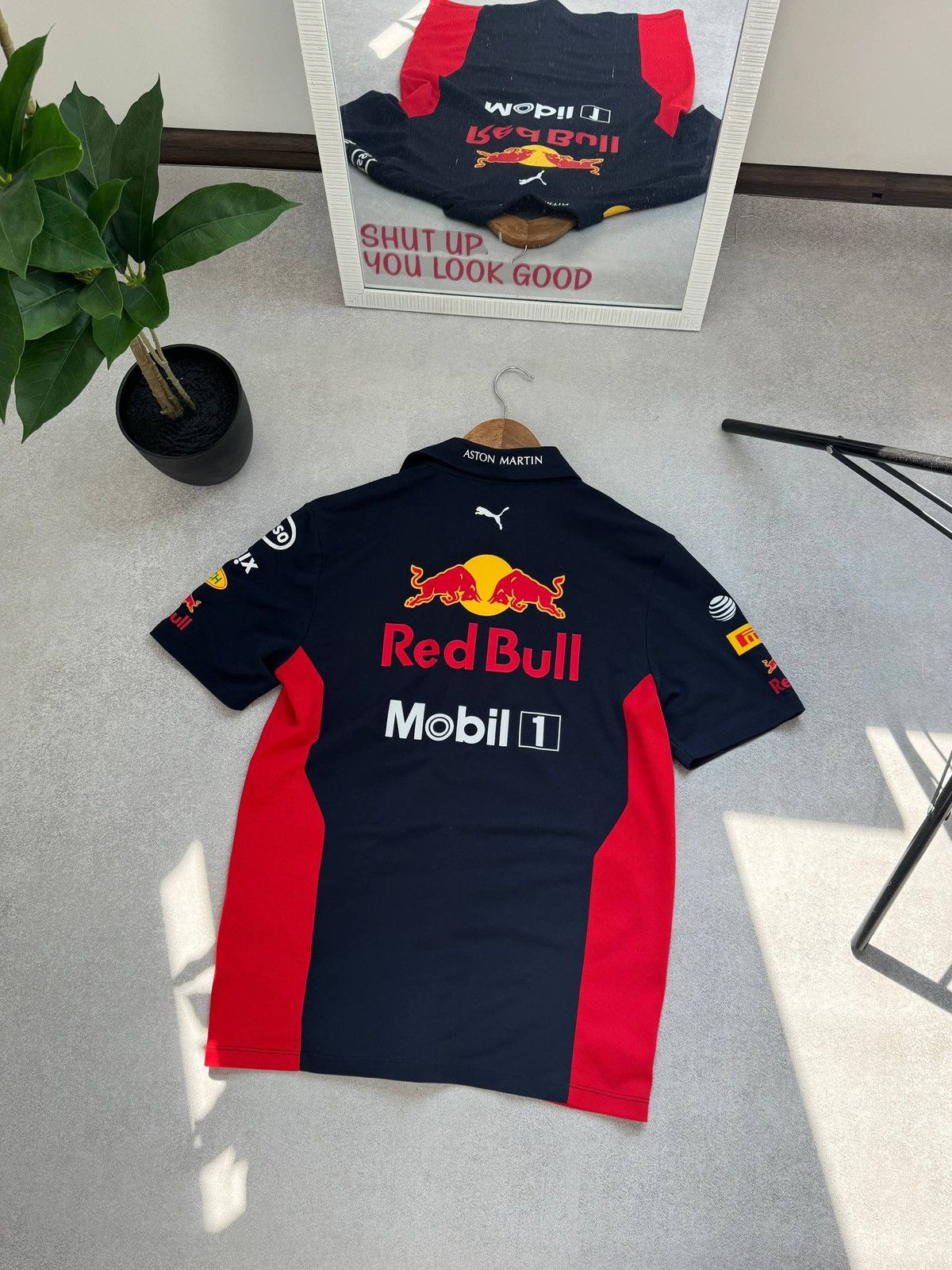 Red Bull PUMA RED BULL RACING F1 POLO SHIRT ASTON MARTIN MOBIL1 Size US S / EU 44-46 / 1 - 6 Thumbnail