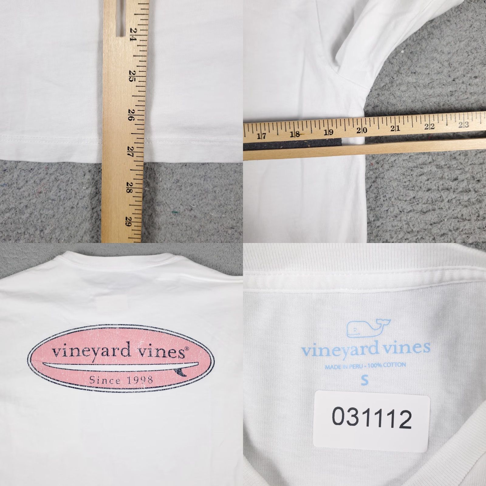 Vineyard Vines Vineyard Vines Shirt Adult Small White Long Sleeve Pocket Logo Unisex Size US S / EU 44-46 / 1 - 8 Thumbnail