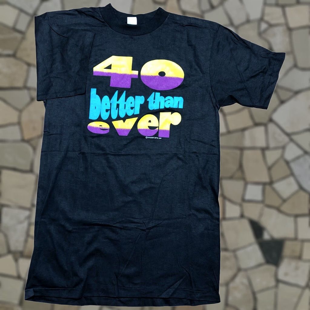 Vintage VINTAGE Spencer Gifts Black T Shirt 1992 Size M Mens 90s Single Stitch Better Than Ever Size US M / EU 48-50 / 2 - 1 Thumbnail