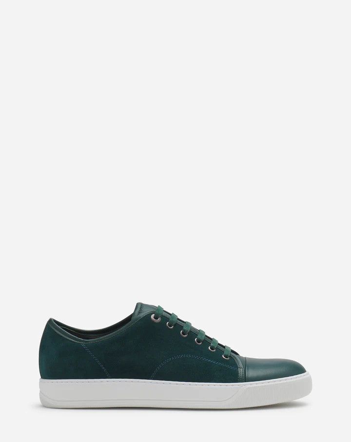 Lanvin o1w1db11124 Leather And Suede Sneakers in Dark Green Size US 12 / EU 45 - 1 Thumbnail