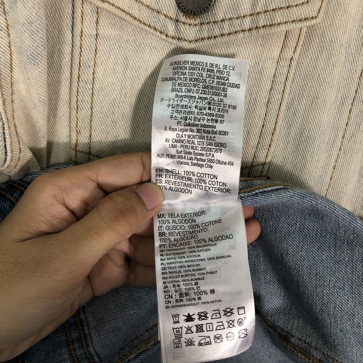 Japanese Brand 🔥Rare Acid Wash Design Denim Trucker Jacket Roxy Japan Size US S / EU 44-46 / 1 - 14 Thumbnail