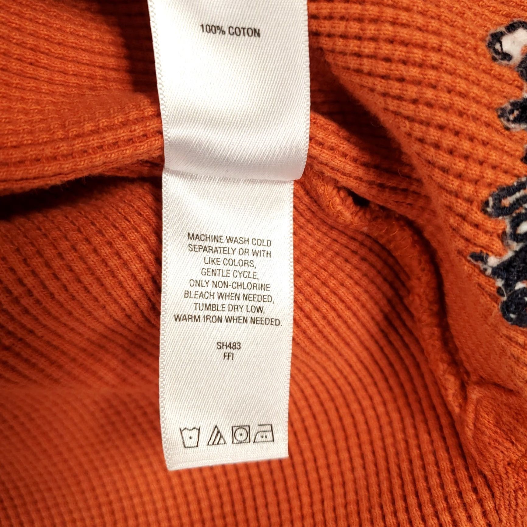 Vintage Cabelas Shirt Mens 2XL Orange Waffle Knit Thermal Henley Pullover Base Layer Size US XXL / EU 58 / 5 - 6 Thumbnail