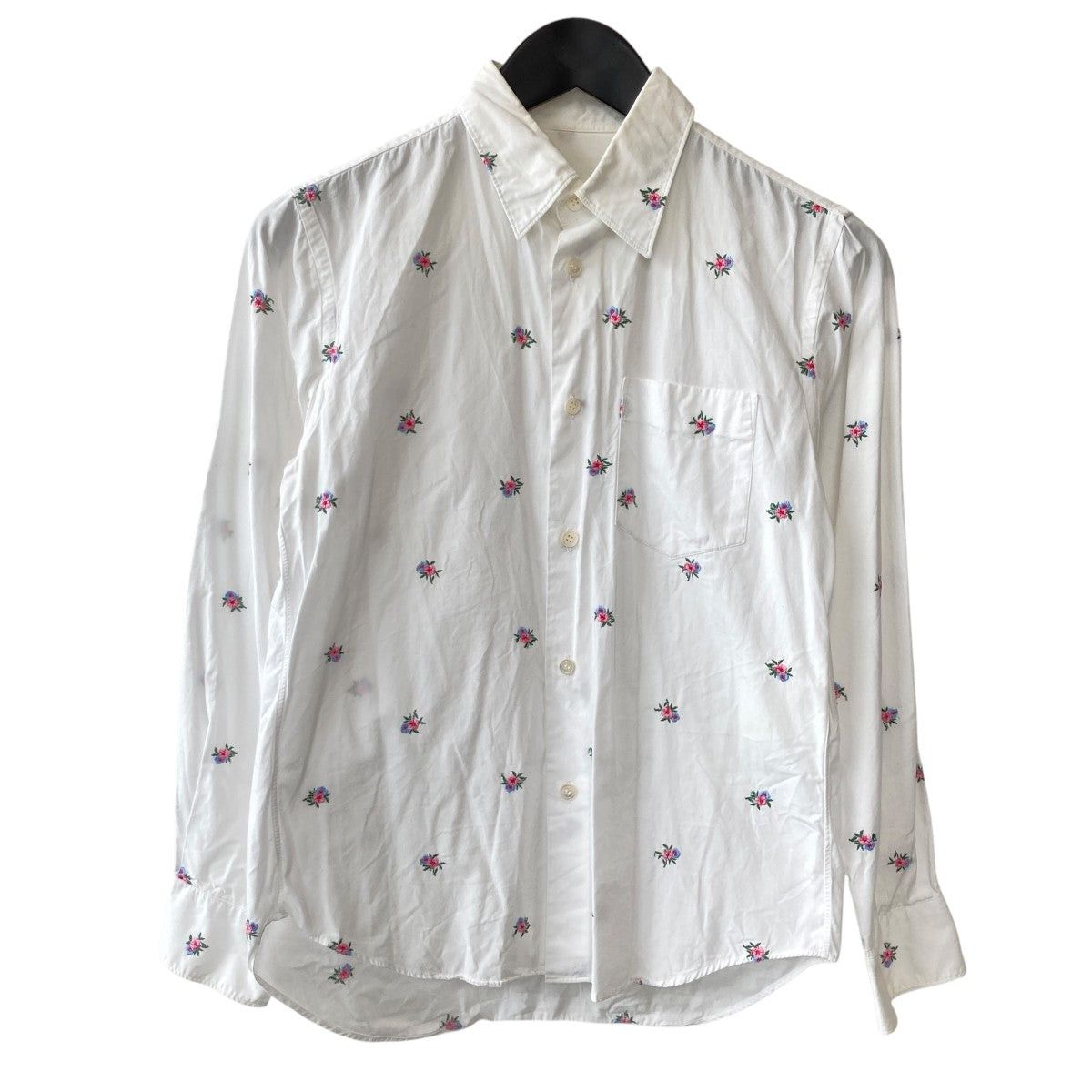 Comme des Garcons Archive Floral Embroidered Long Sleeve Shirt Size S / US 4 / IT 40 - 1 Thumbnail