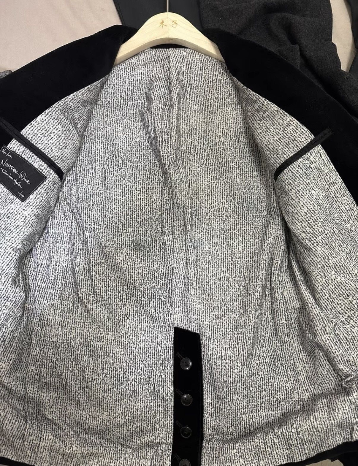Number (N)ine Number (N)ine 07AW Love God Murder Velvet Jacket Size US L / EU 52-54 / 3 - 4 Thumbnail