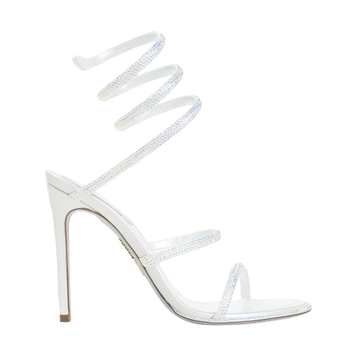 RENE CAOVILLA Cleo Ivory 110mm Sandals New & Authentic (Wome