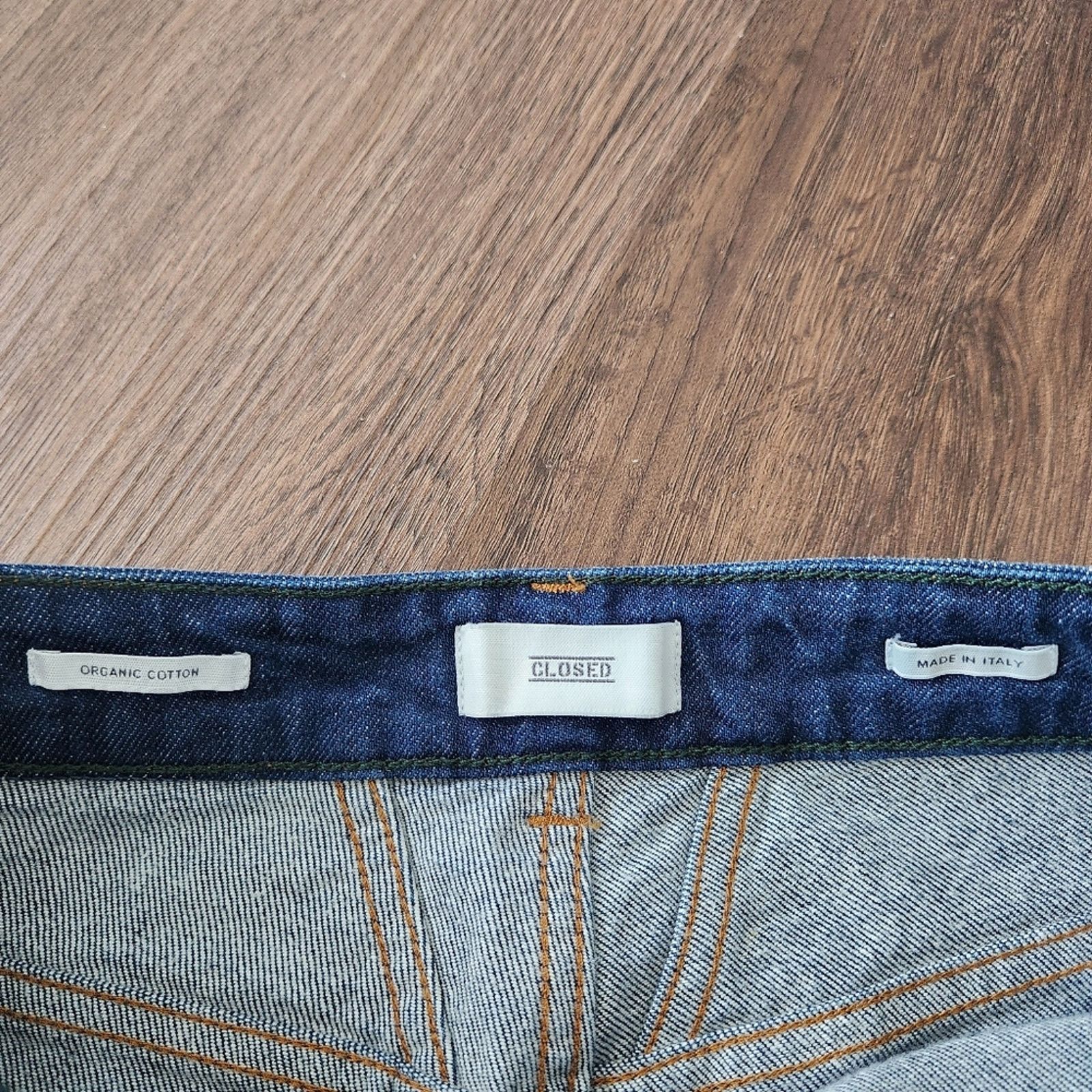 CLOSED CLOSED Pedal Pusher Jeans Blue 42 Designer Straight Leg Size 29" - 3 Thumbnail