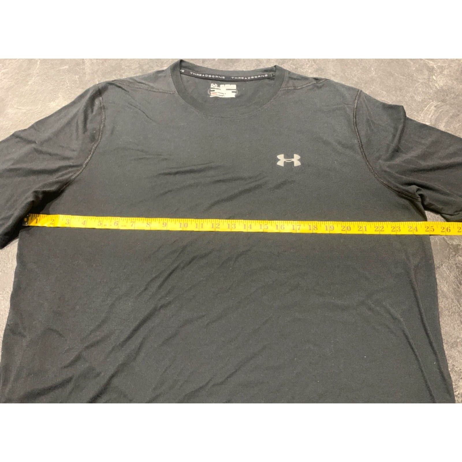 Under Armour VINTAGE Under Armour T-Shirt Men 2XL Crew Neck Short Sleeve Activewear Black Cross Training Gym Running Size US XXL / EU 58 / 5 - 6 Thumbnail
