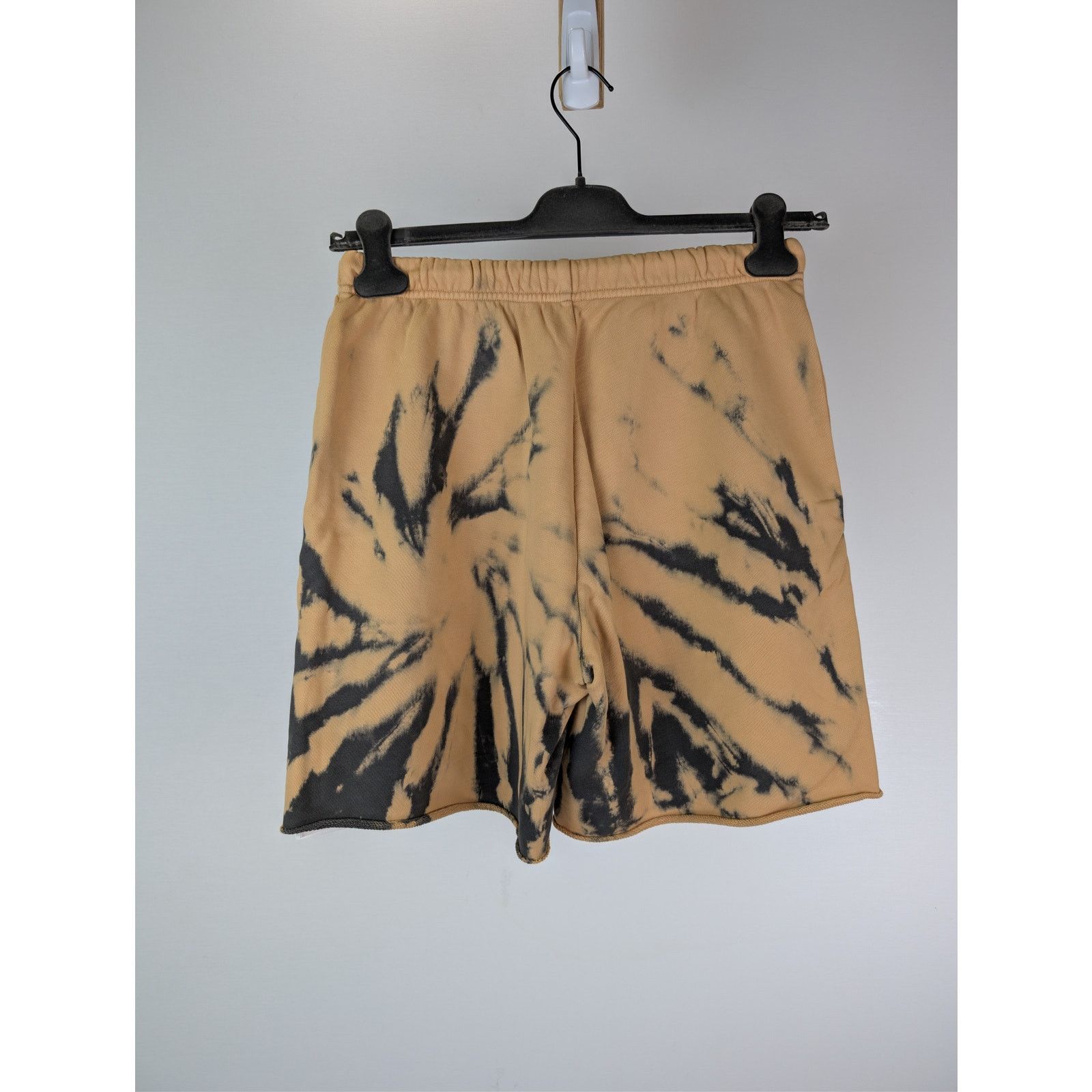 Celine o1rshd1 Tie-Dye Cotton Fleece Shorts in Grey/Beige/Black Size US 30 / EU 46 - 13 Thumbnail