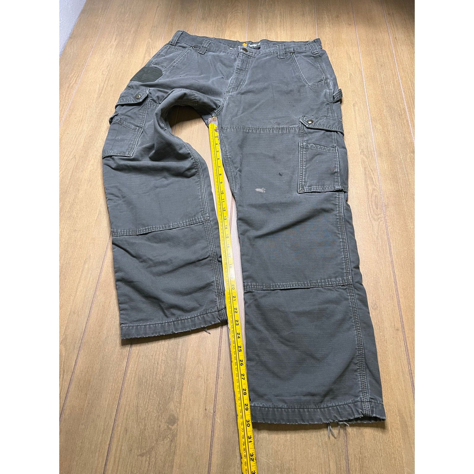 Carhartt Vintage Carhartt Cargo Double Knee flannel-lined Sz 38x30 Size US 40 / EU 56 - 10 Thumbnail