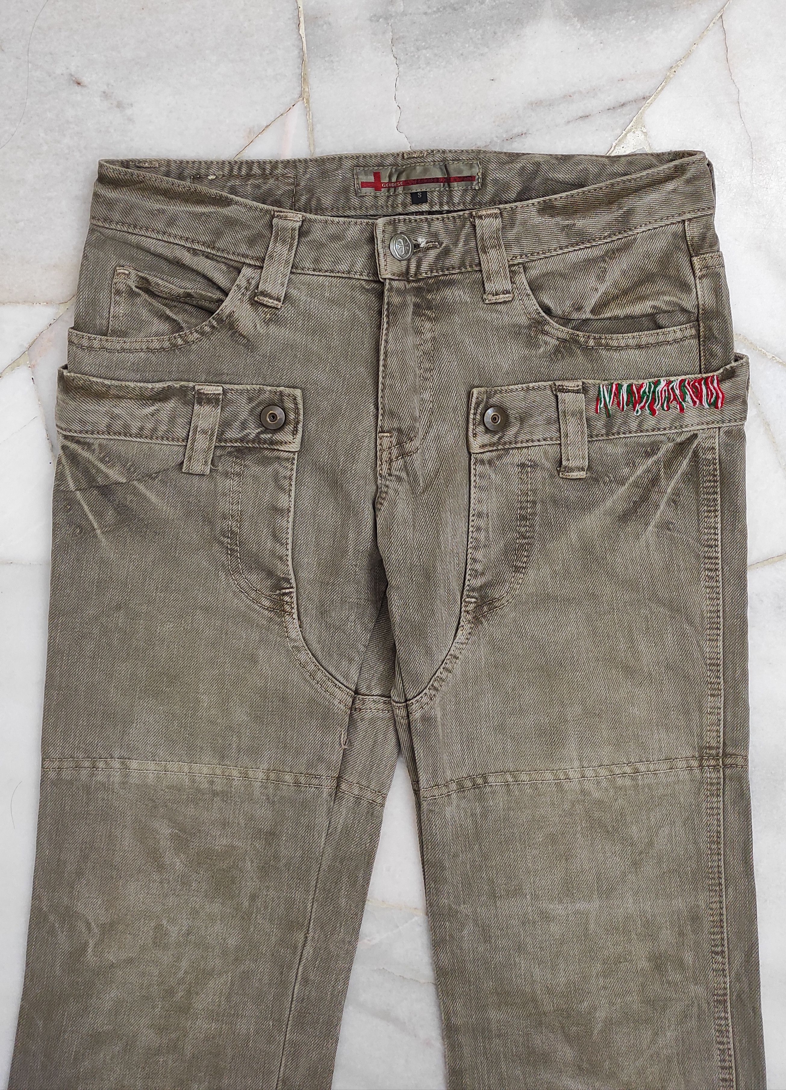 Japanese Brand Fw2000 Rare GENOESE Flip Pocket extraordinary Jeans Size 29" - 7 Thumbnail