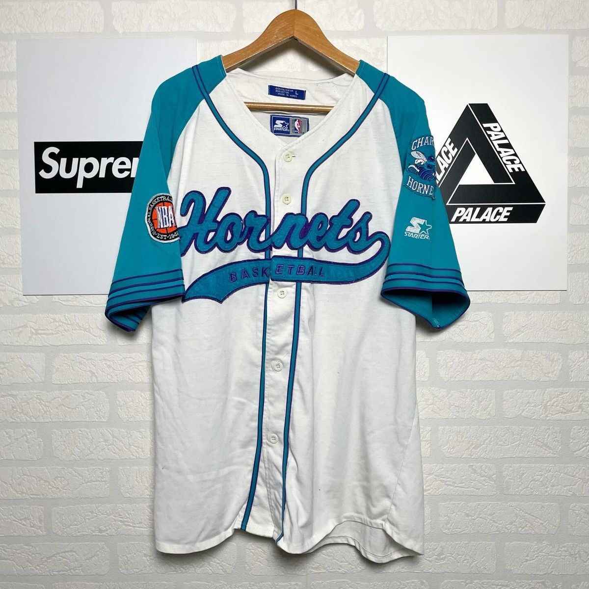 Starter Hornets Starter basketball vintage nba jersey Size US L / EU 52-54 / 3 - 1 Thumbnail