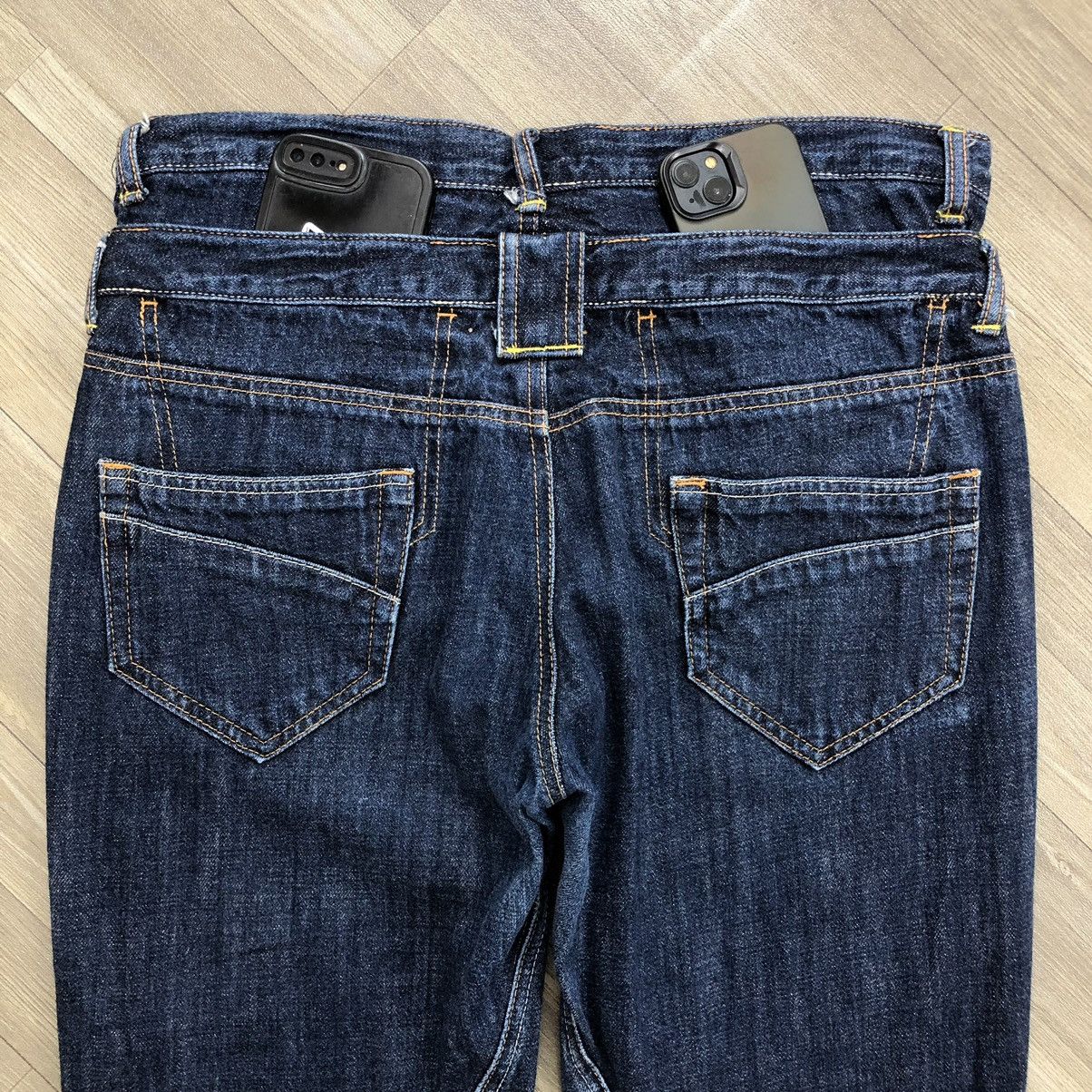 If Six Was Nine × Japanese Brand × PPFM Y2K Spunky Gals Double Waist Multipocket Bust Pants Jeans Size US 36 / EU 52 - 16 Thumbnail