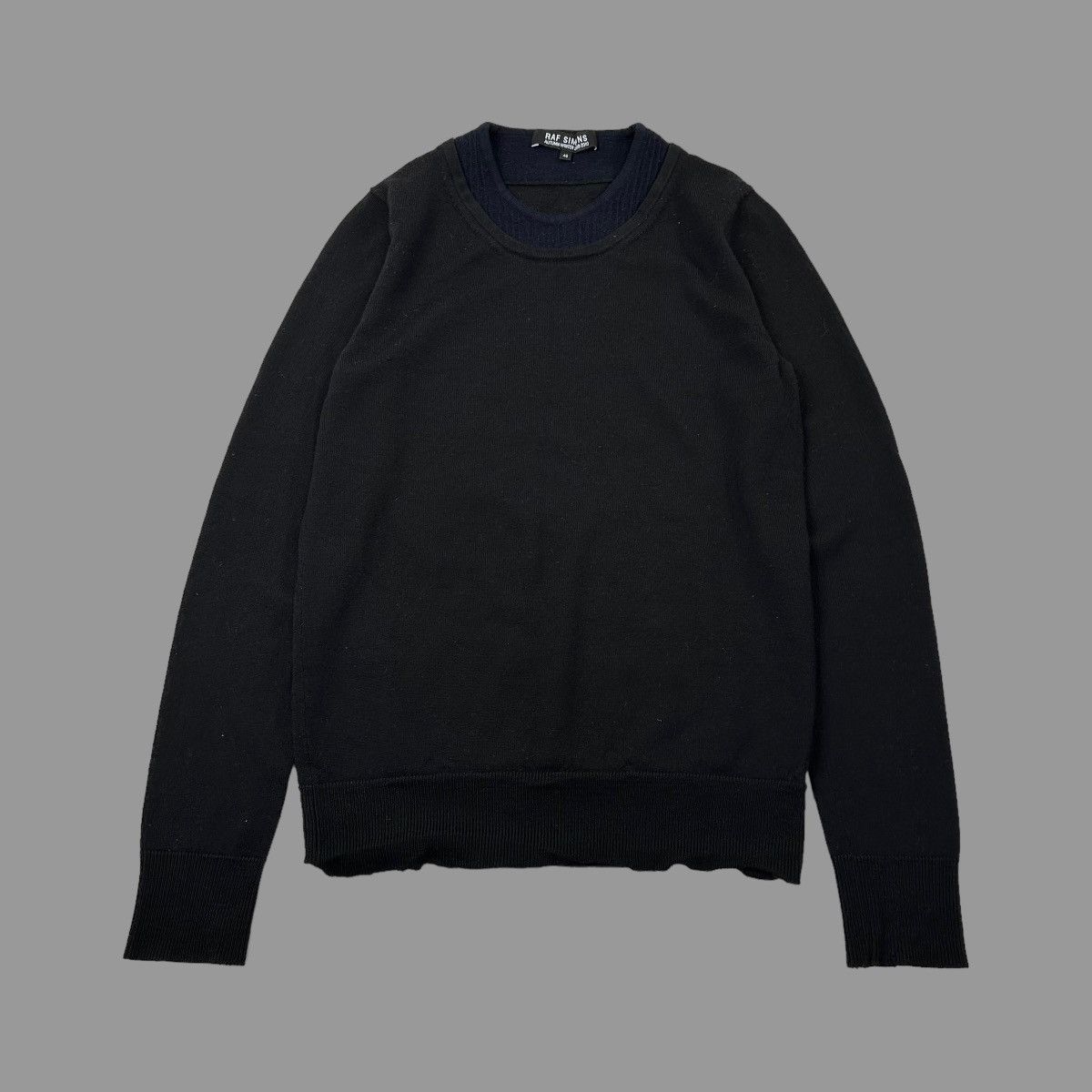 image of Raf Simons x Vintage Black Raf Simon’S 2009/2010 Sweater, Men's (Size Small)