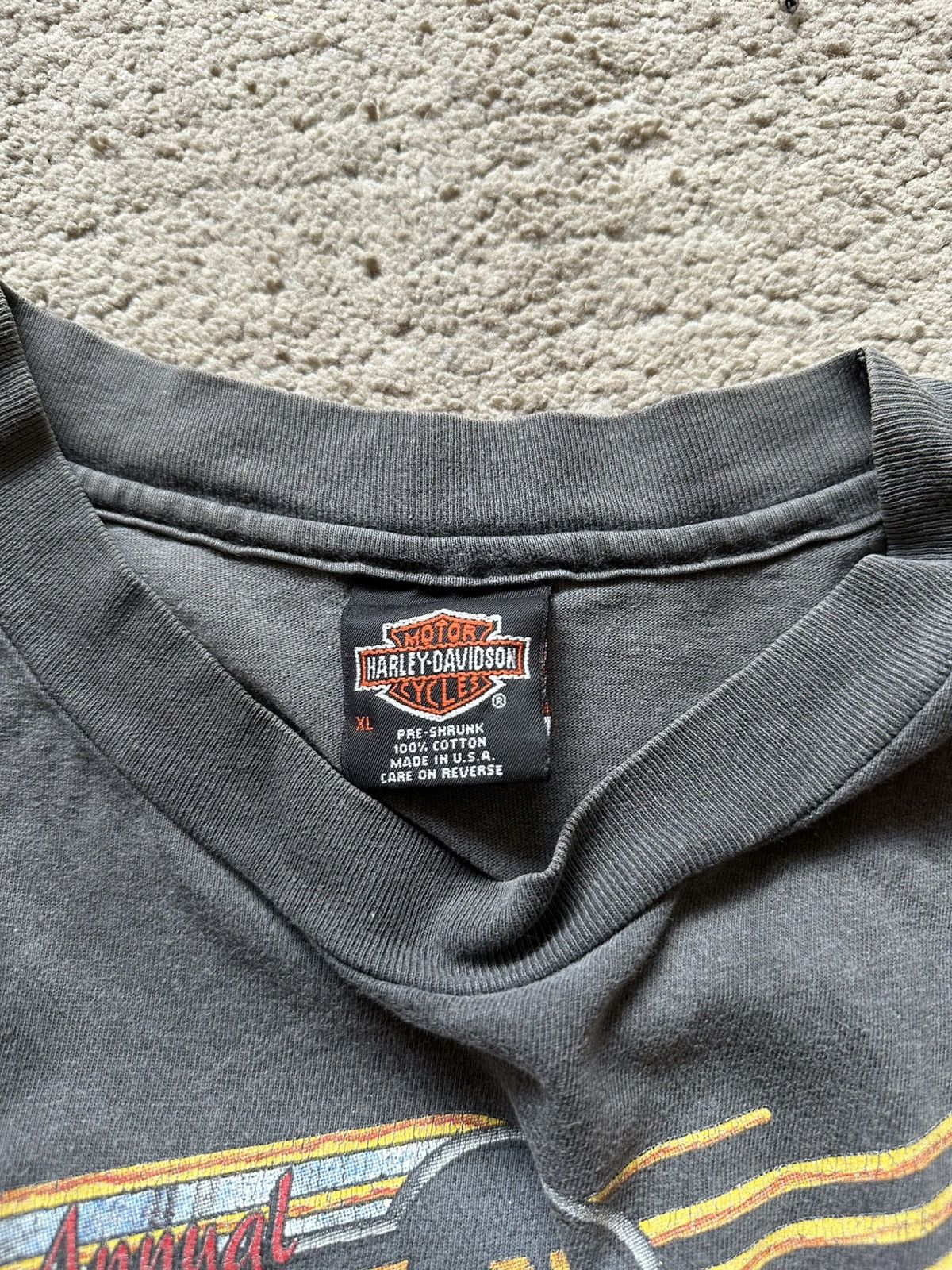 Harley Davidson 1990s Harley Davidson faded Sleveless Tshirt Size US XL / EU 56 / 4 - 4 Thumbnail
