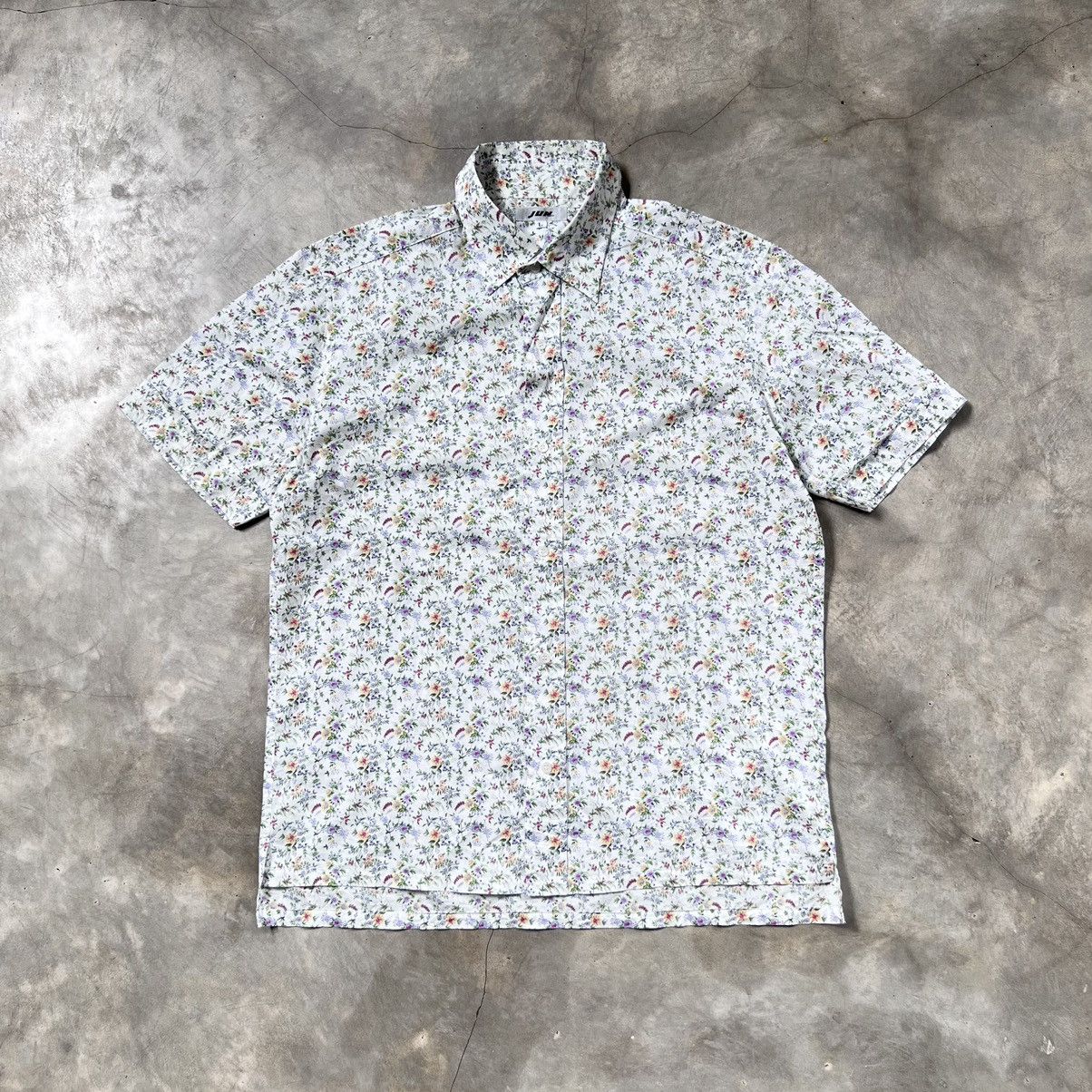Japanese Brand Jun Men Floral Shirt Size US L / EU 52-54 / 3 - 1 Thumbnail