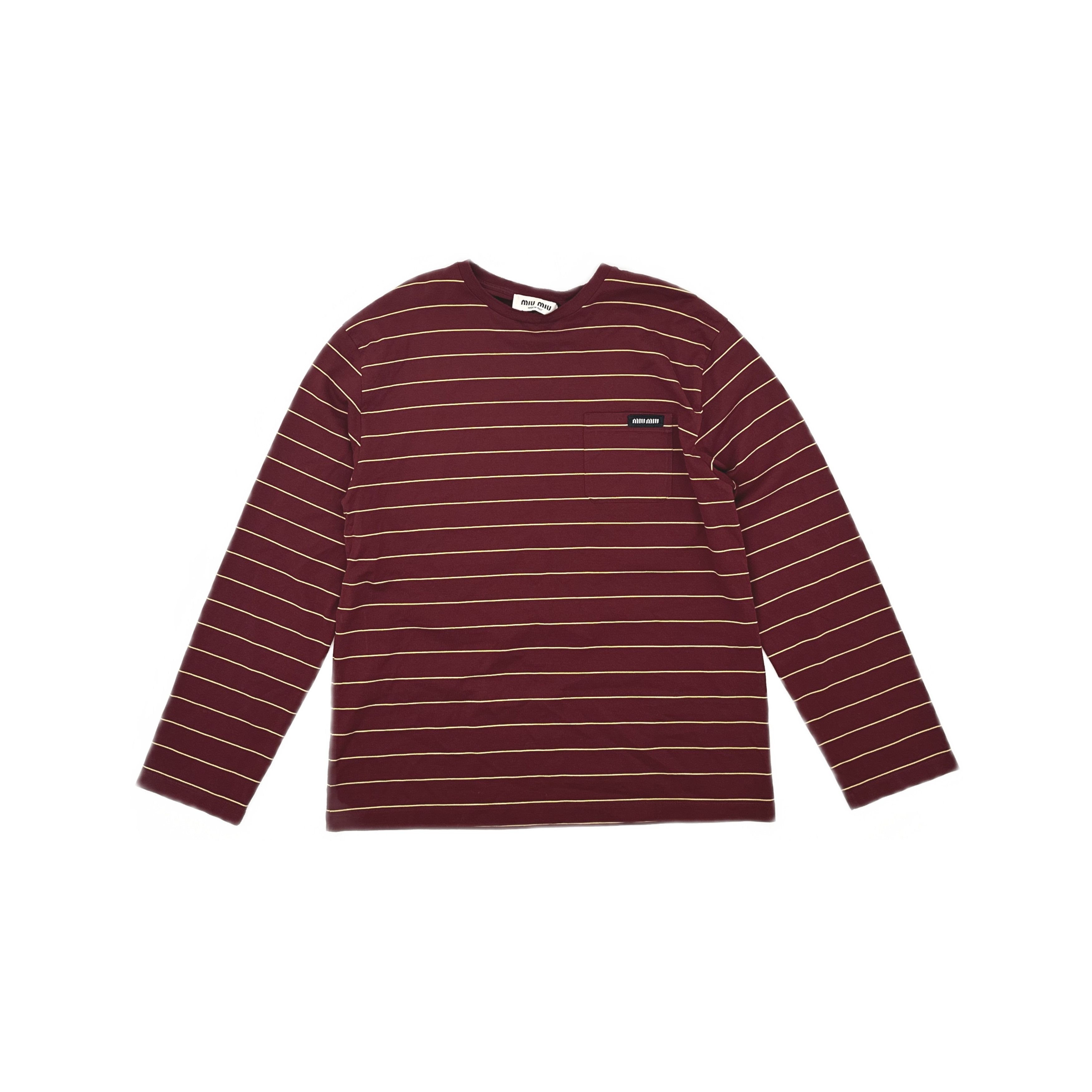 Miu Miu Miu Miu Striped Long Sleeve T-Shirt Size XS Size XS / US 0-2 / IT 36-38 - 1 Thumbnail