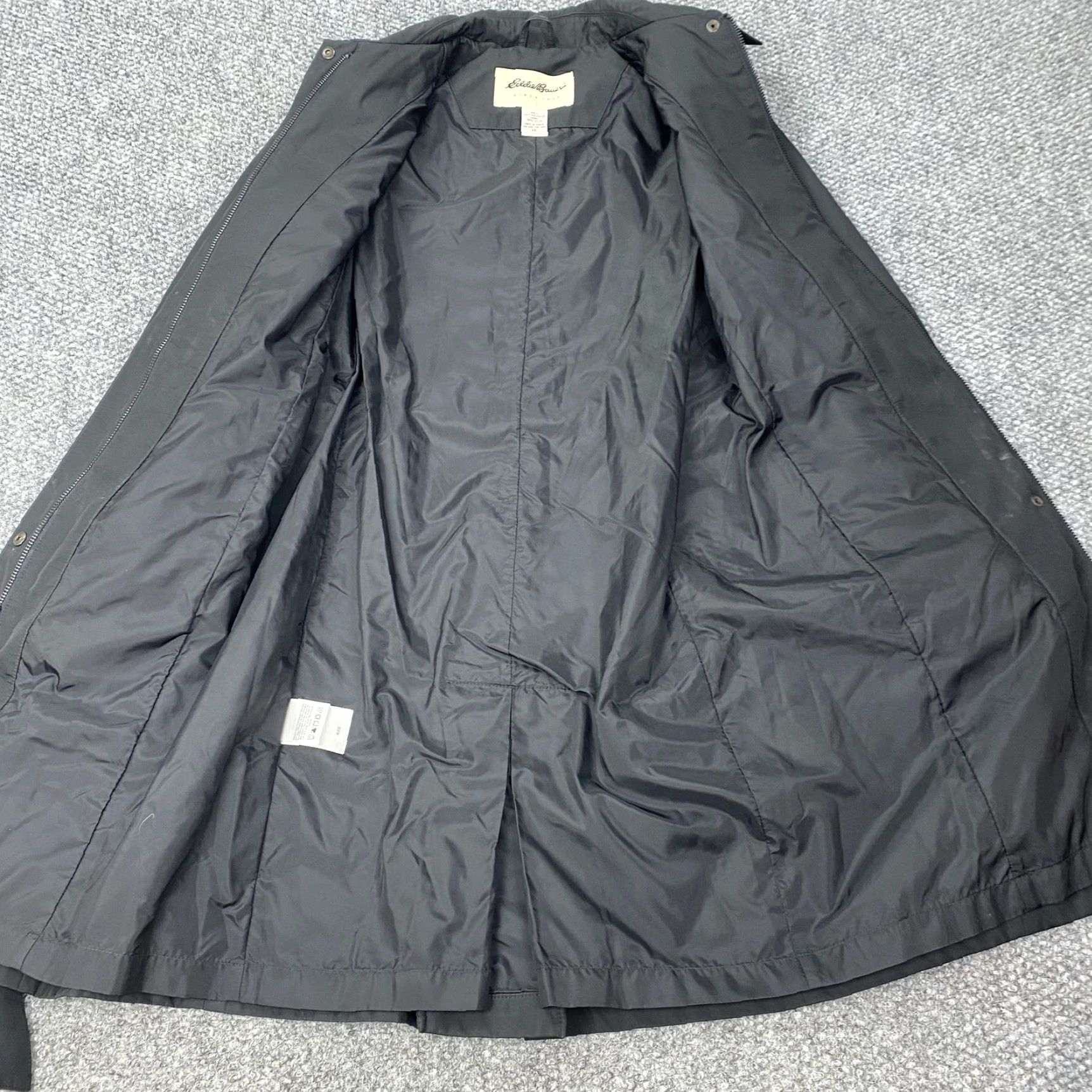 Eddie Bauer VINTAGE Eddie Bauer Coat Womens XS Black Belted Long Trench Nylon Lined Lightweight Size XS / US 0-2 / IT 36-38 - 6 Thumbnail