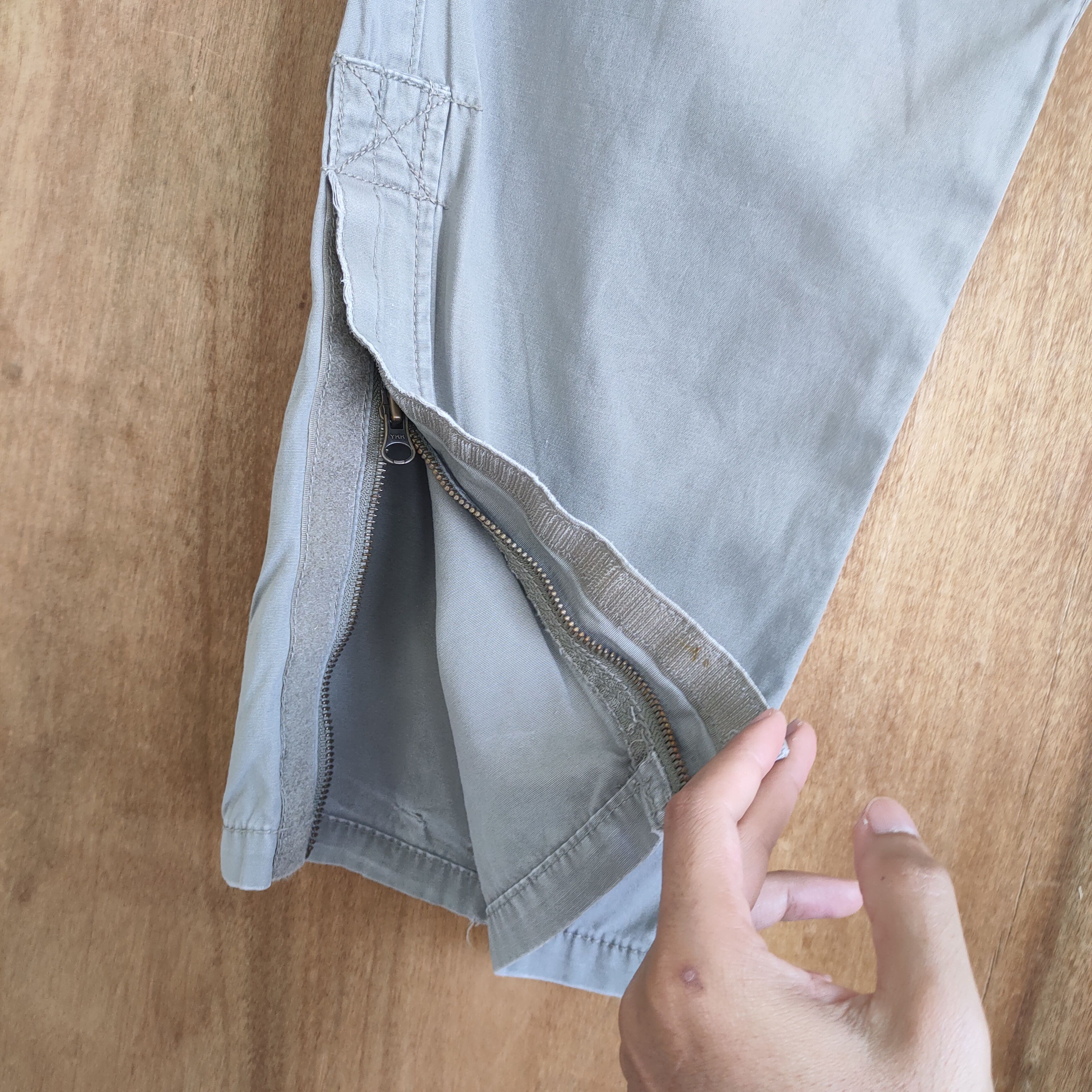 Japanese Brand VINTAGE GREY B NUMBER CARGO PANTS Size US 34 / EU 50 - 8 Thumbnail