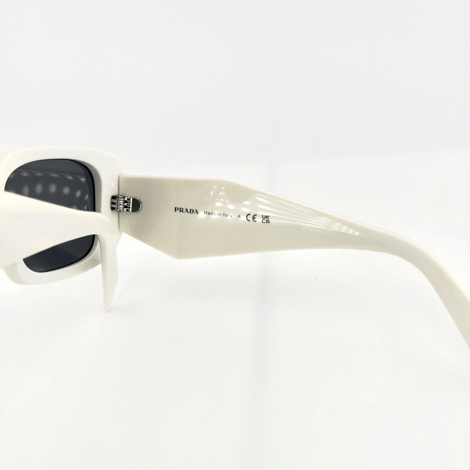 Prada PRADA PR17WS 17W SYMBOLE White Gray Fashion Sunglasses Size ONE SIZE - 6 Thumbnail