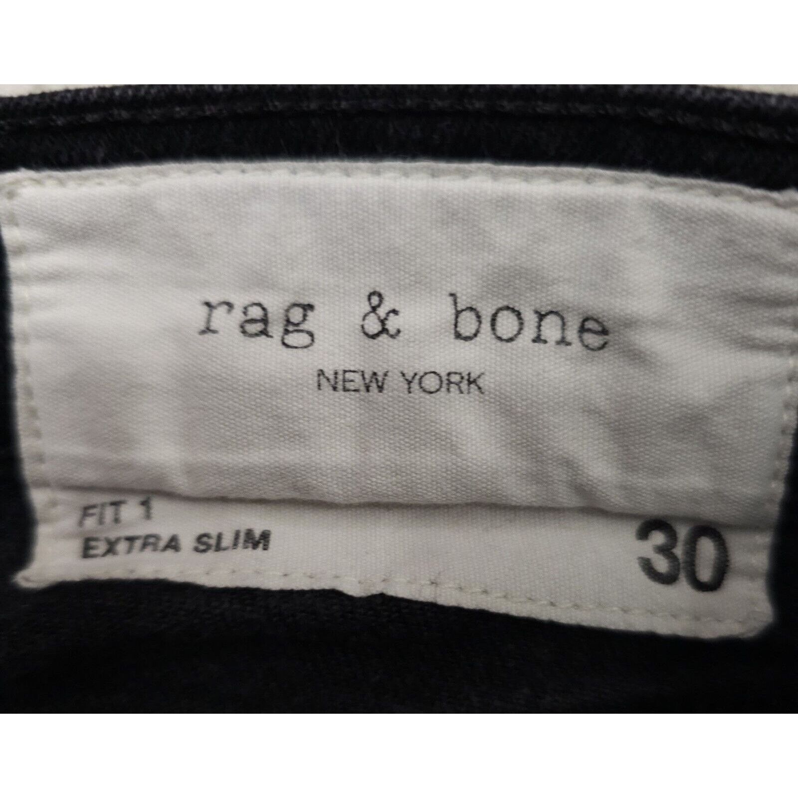 Rag & Bone Rag & Bone Mens Fit 1 Extra Slim Button Fly Jeans 30×33 Size US 30 / EU 46 - 12 Thumbnail