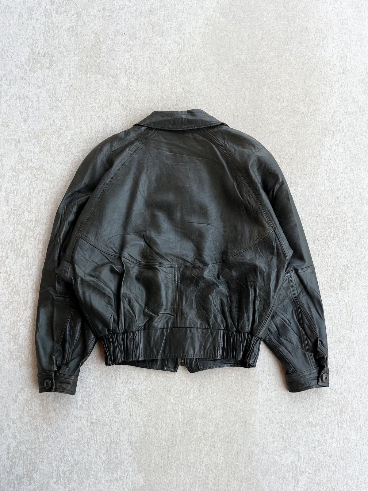 Alexander Julian 90’s Alexander Julian Type A-2 Flight Leather Jacket Size US L / EU 52-54 / 3 - 7 Thumbnail