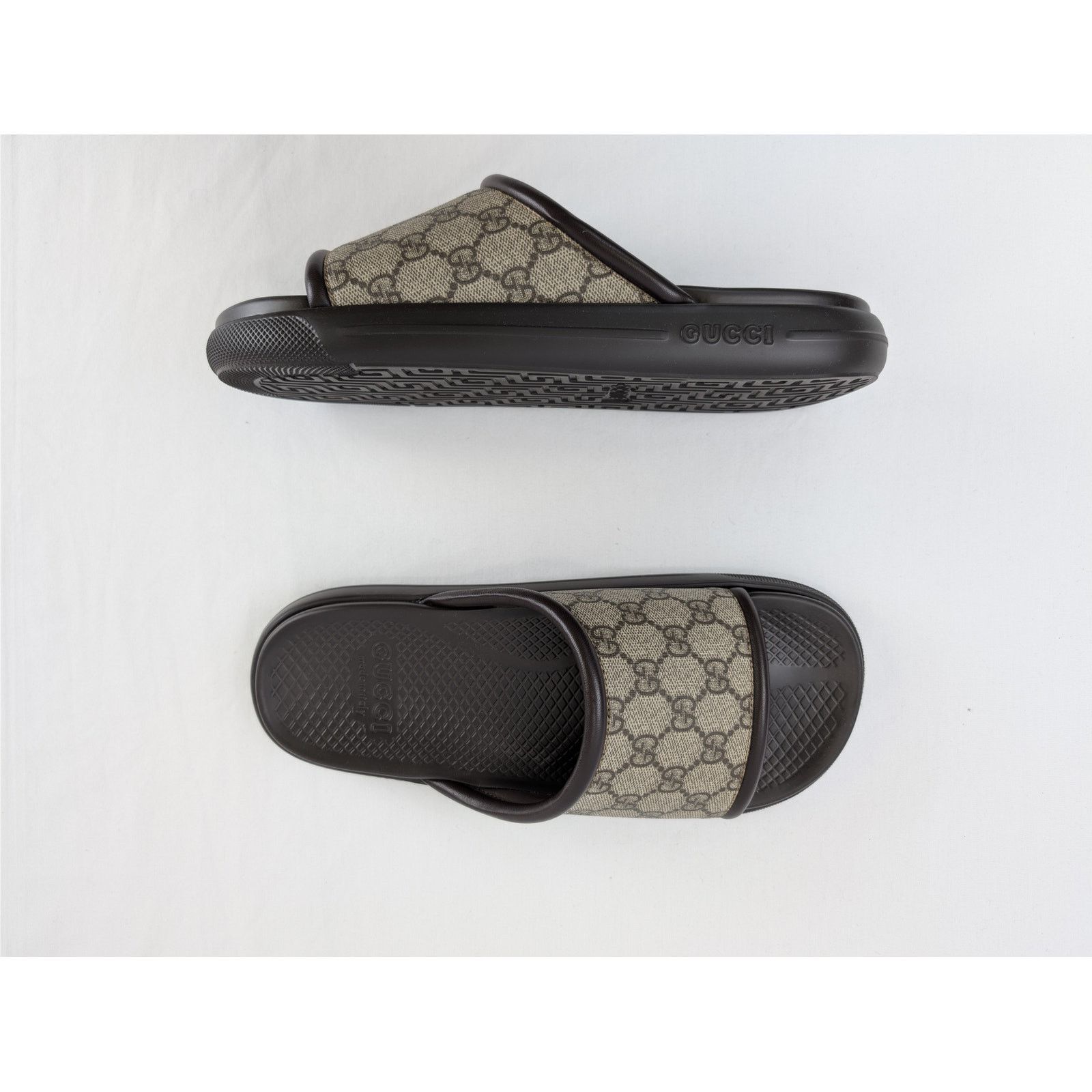 Gucci o1rshd1 Supreme Nappa Samoa Sandal Plastic R.S Slipper Beige Size US 8.5 / EU 41-42 - 1 Thumbnail