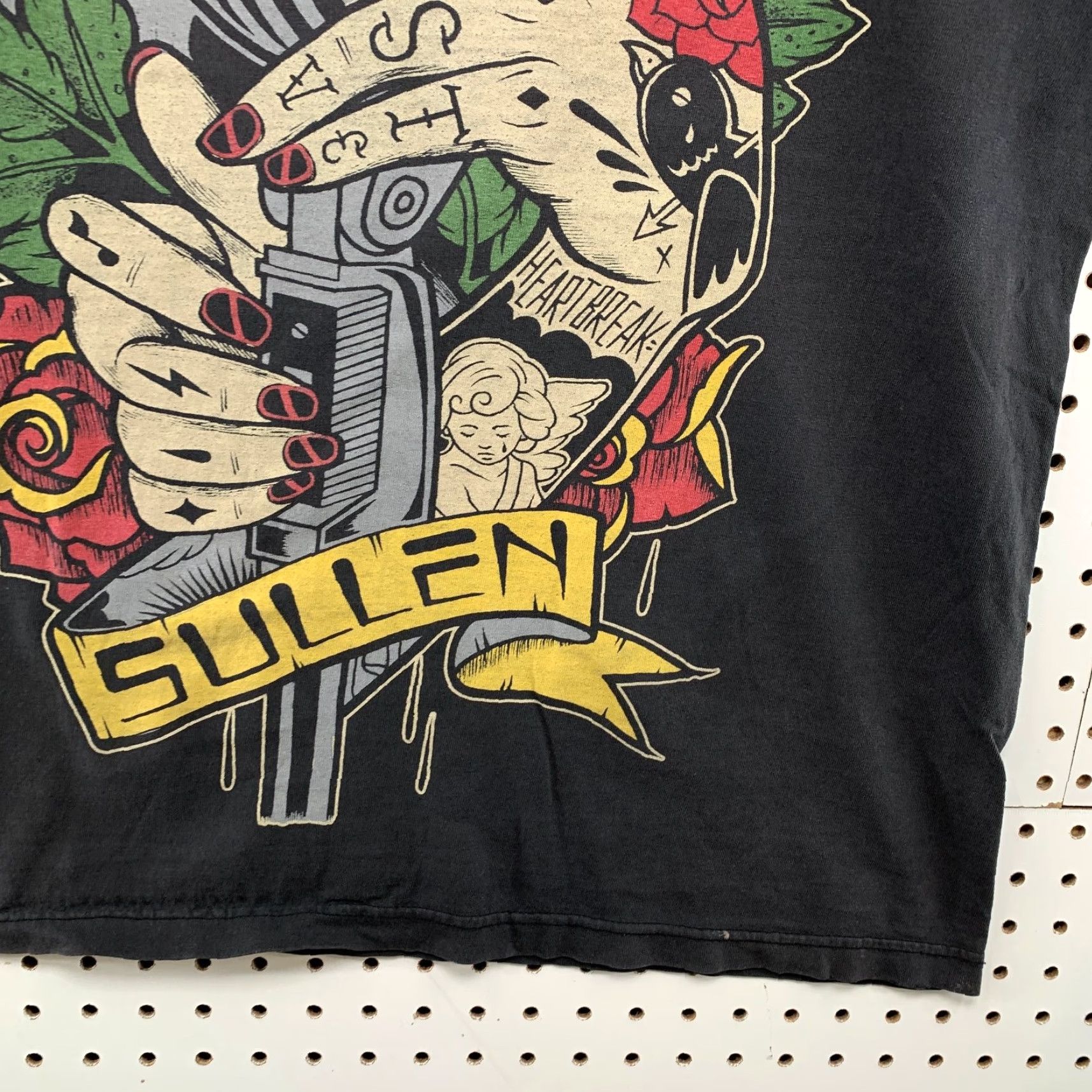 Vintage Sullen Art Collective Shirt Mens XL Faded Black Punk Tattoo Microphone Y2K USA Size US XL / EU 56 / 4 - 7 Thumbnail