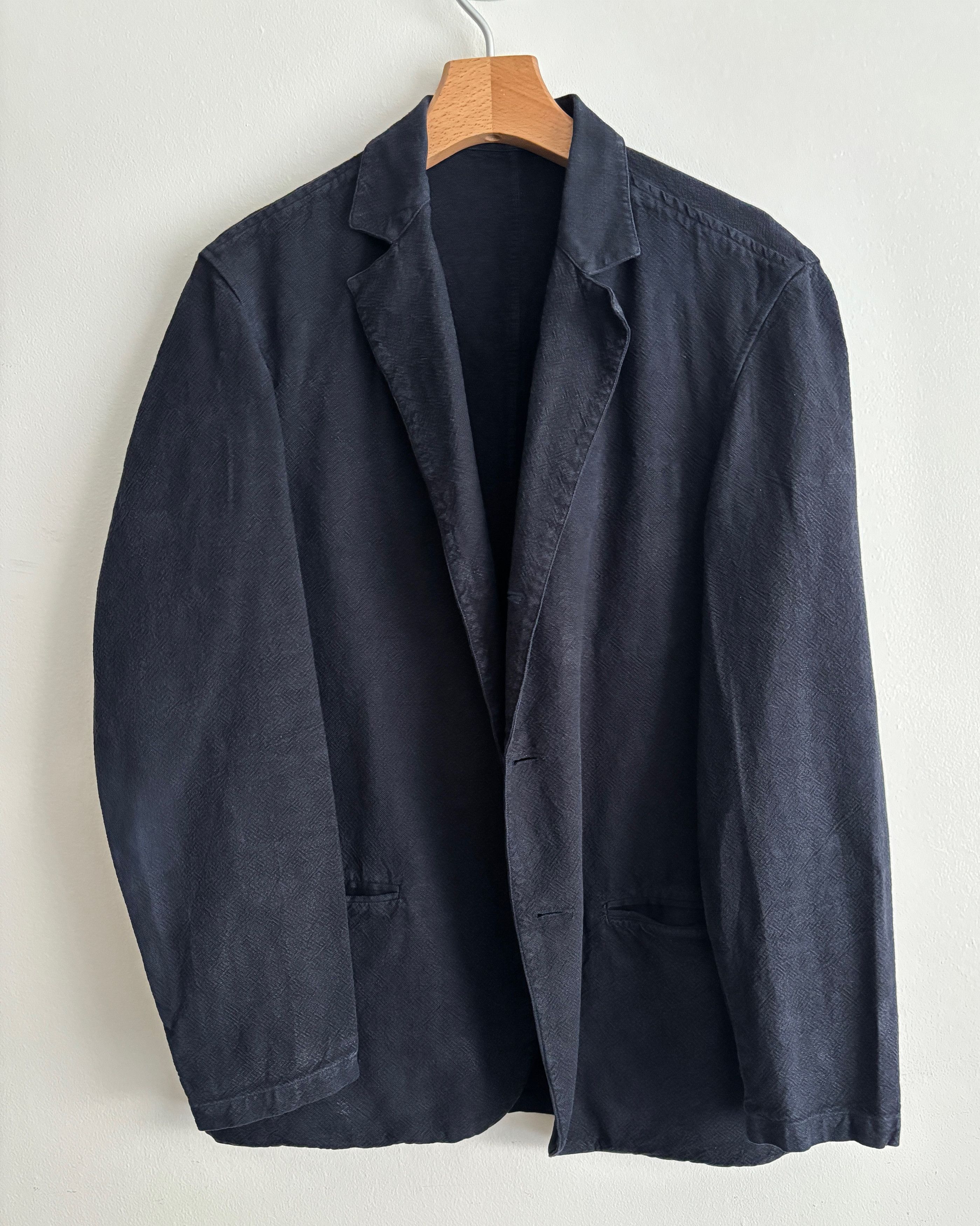 Our Legacy Navy Pigment Linen- Cotton Unstructured Sport Coat/ Blazer Size 38R - 1 Thumbnail