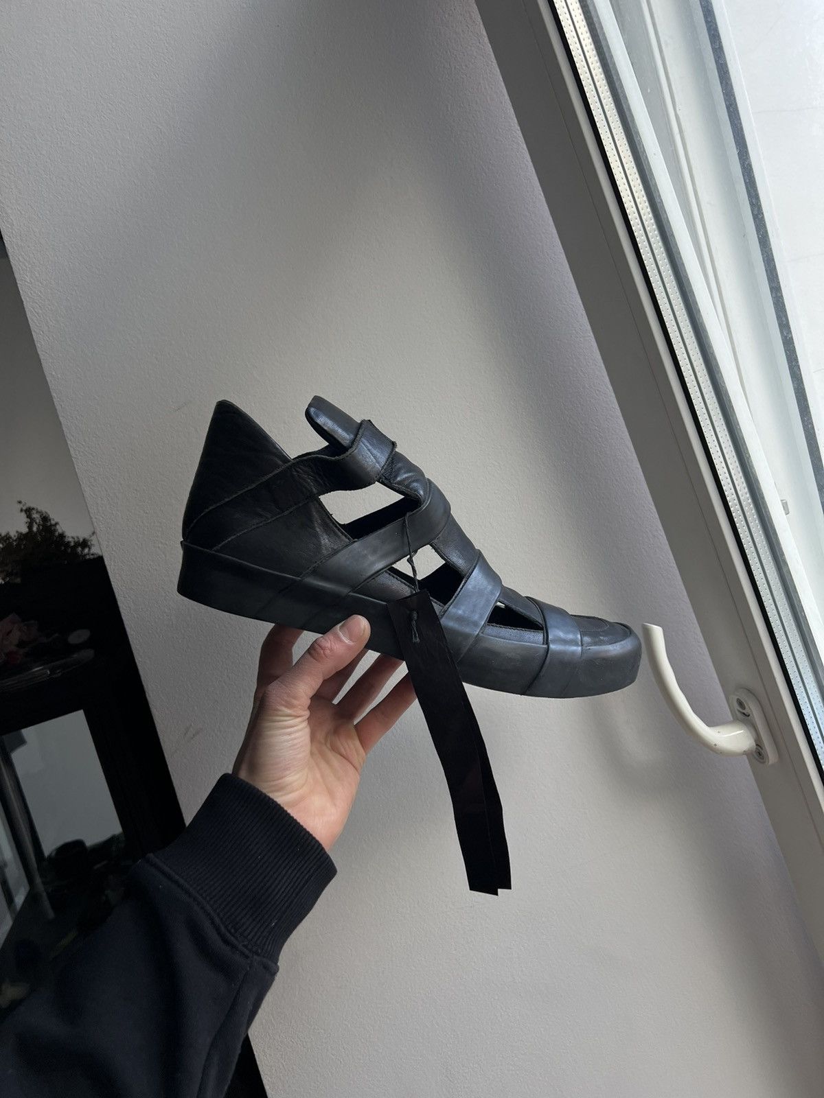 image of 11 By Boris Bidjan Saberi x Boris Bidjan Saberi Ss’14 / Sandalia in Black, Men's (Size 12)