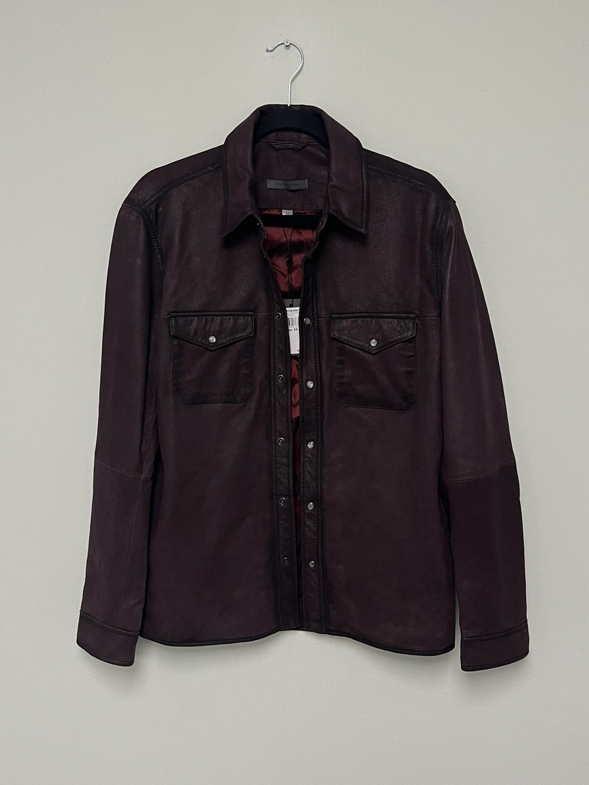 John Varvatos Lionel Leather Shirt Jacket. 50 medium Size US M / EU 48-50 / 2 - 3 Thumbnail