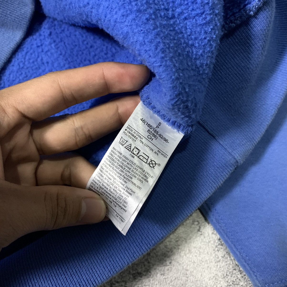 Gap GAP Blue Pullover Hoodie Size US S / EU 44-46 / 1 - 4 Thumbnail