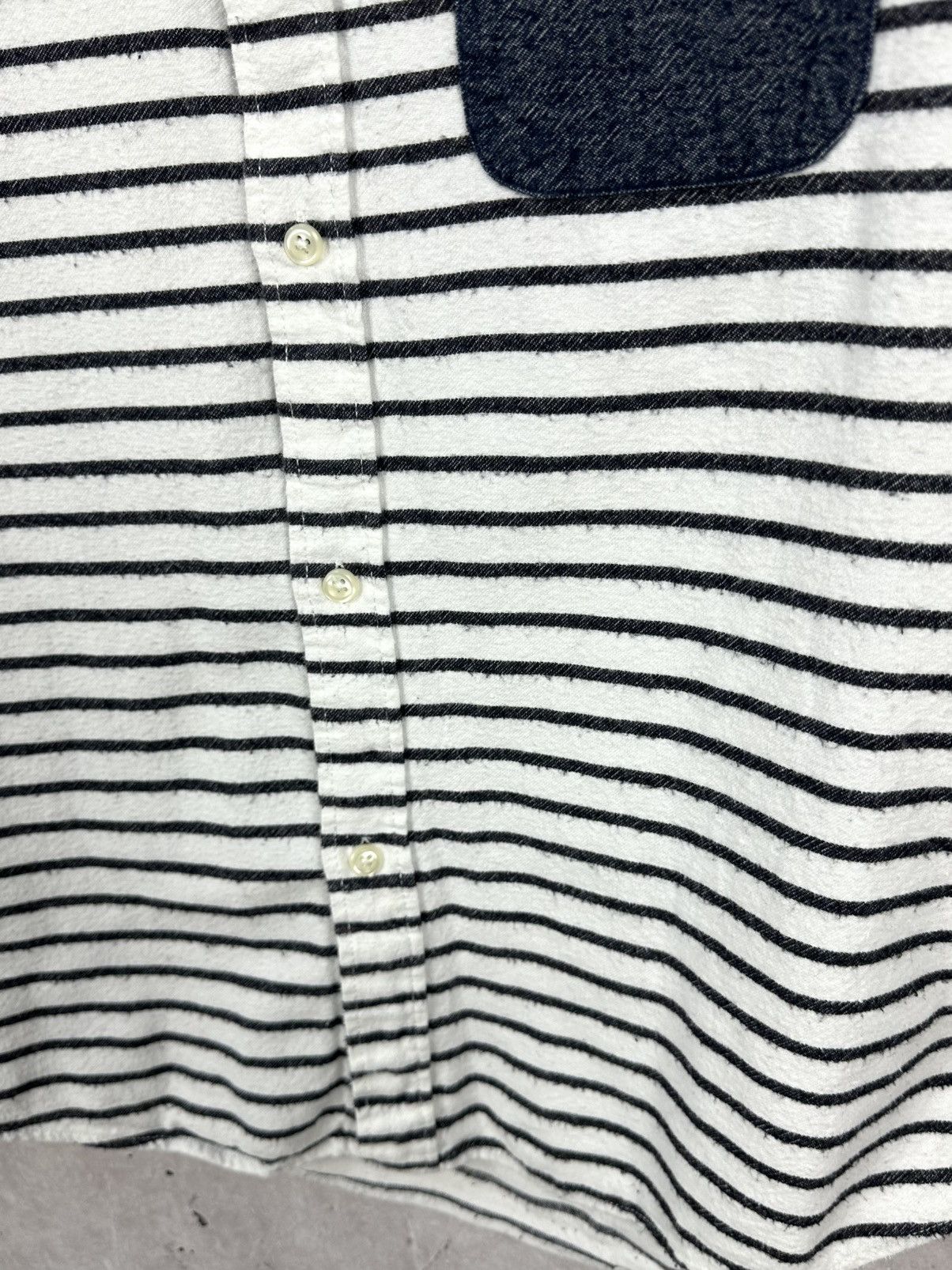 Global Work × Japanese Brand × Vintage Global Work Flannel Stripped Men's Long Sleeve Shirt Size US M / EU 48-50 / 2 - 6 Thumbnail