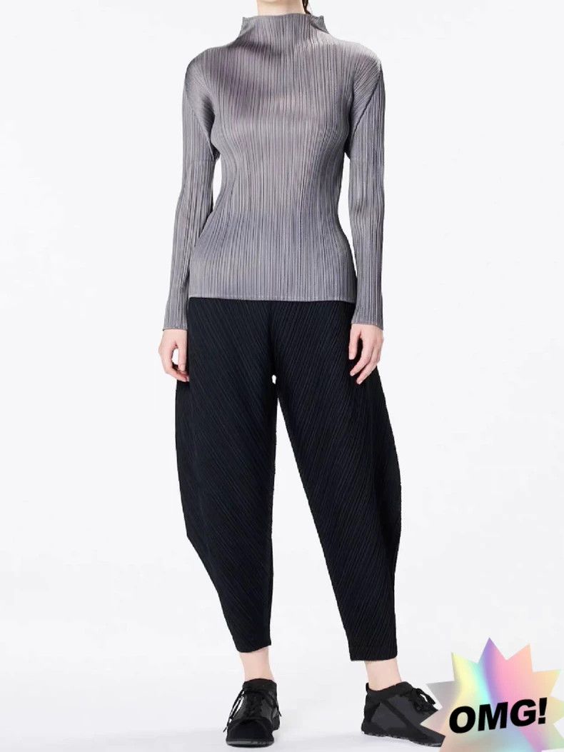 Issey Miyake Issey Miyake size:3 Black irregular-shaped pants Size 42" / US 20 - 1 Thumbnail